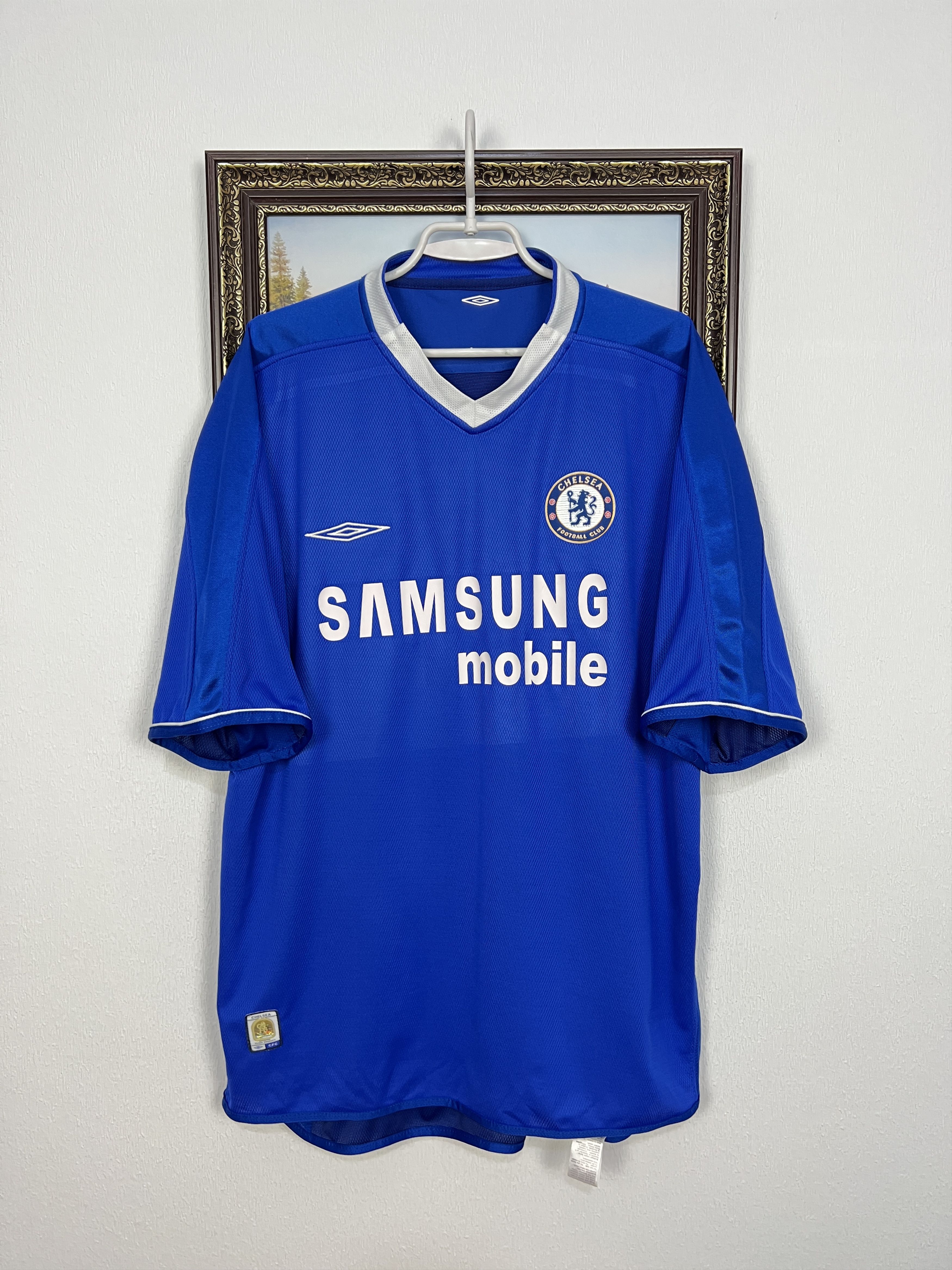 Umbro Chelsea Special football shirt 2005 Soccer Umbro Blue Jersey Size US XL / EU 56 / 4 - 1 Thumbnail