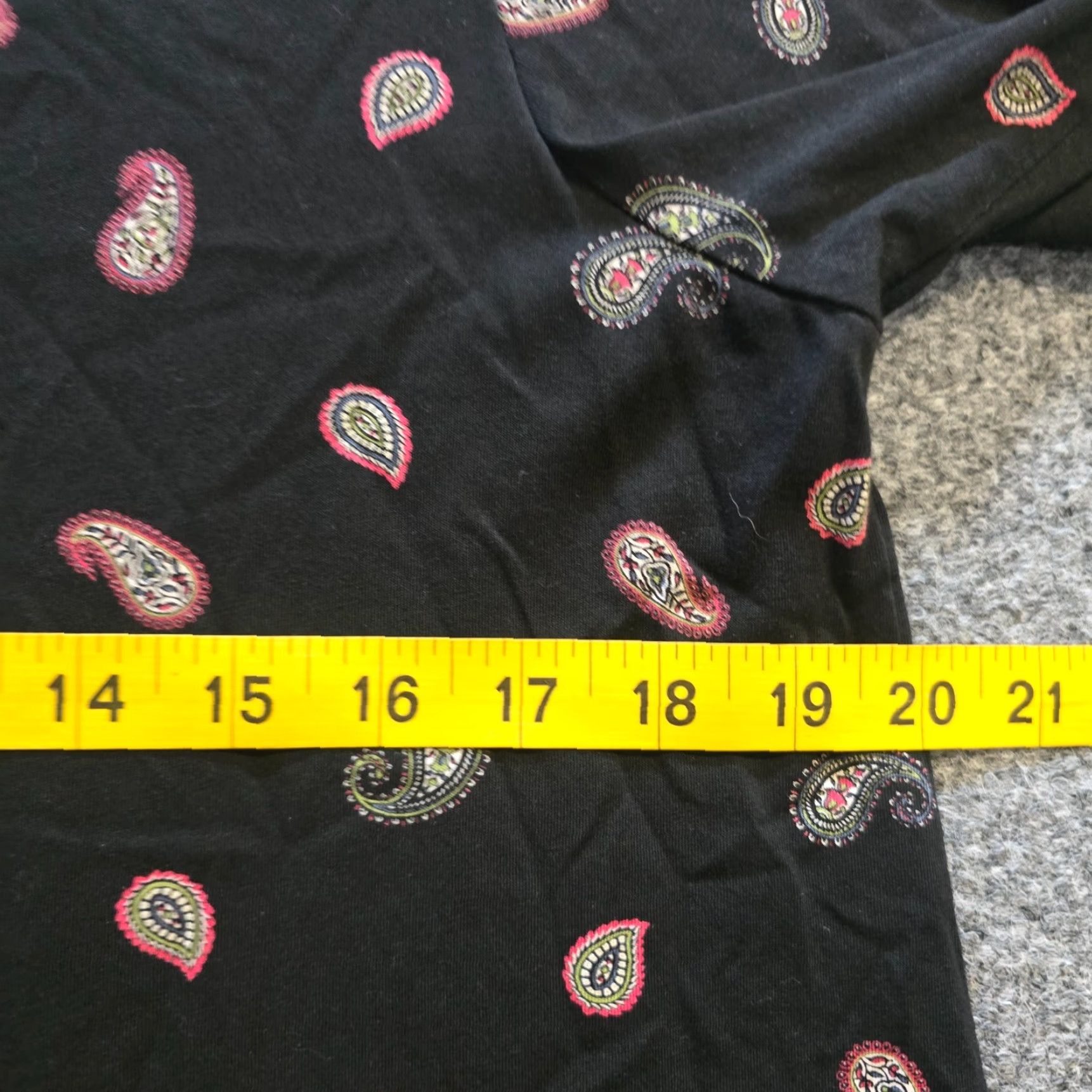 J. Jill J Jill Top Womens Medium Black Red Paisley Stretch 3/4 Sleeve Knit Casual Shirt Blouse Mens Womens? Size M / US 6-8 / IT 42-44 - 5 Thumbnail