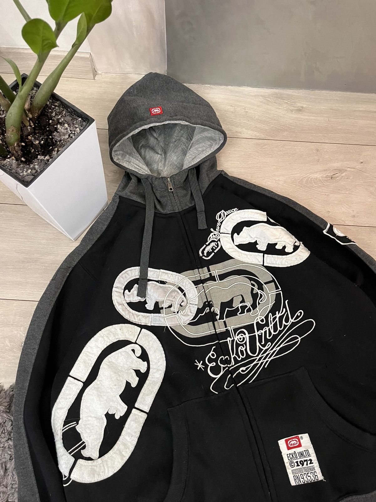 Ecko Unltd. 🔥CRAZY BOXY ECKO UNLTD FULL PRINTED ZIP UP HOODIE Y2K Size US M / EU 48-50 / 2 - 6 Thumbnail