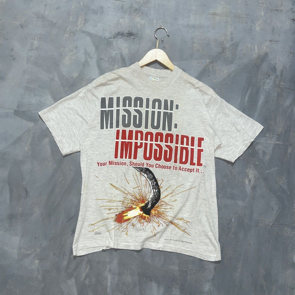 Vintage Mission impossible 1996 promo tee Size US M / EU 48-50 / 2 - 1 Thumbnail