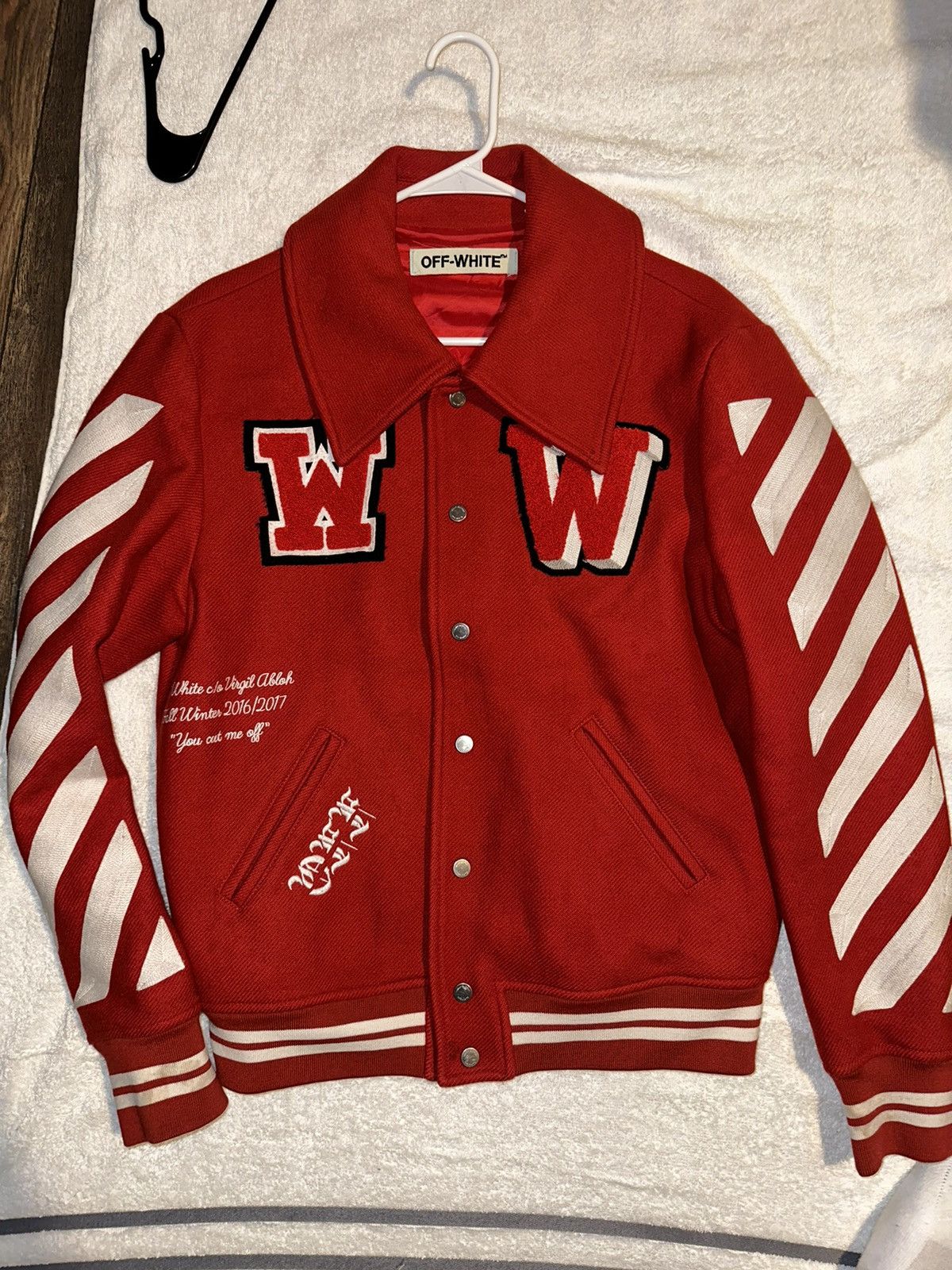 Off-White Off White Varsity Jacket Size US XS / EU 42 / 0 - 1 Thumbnail