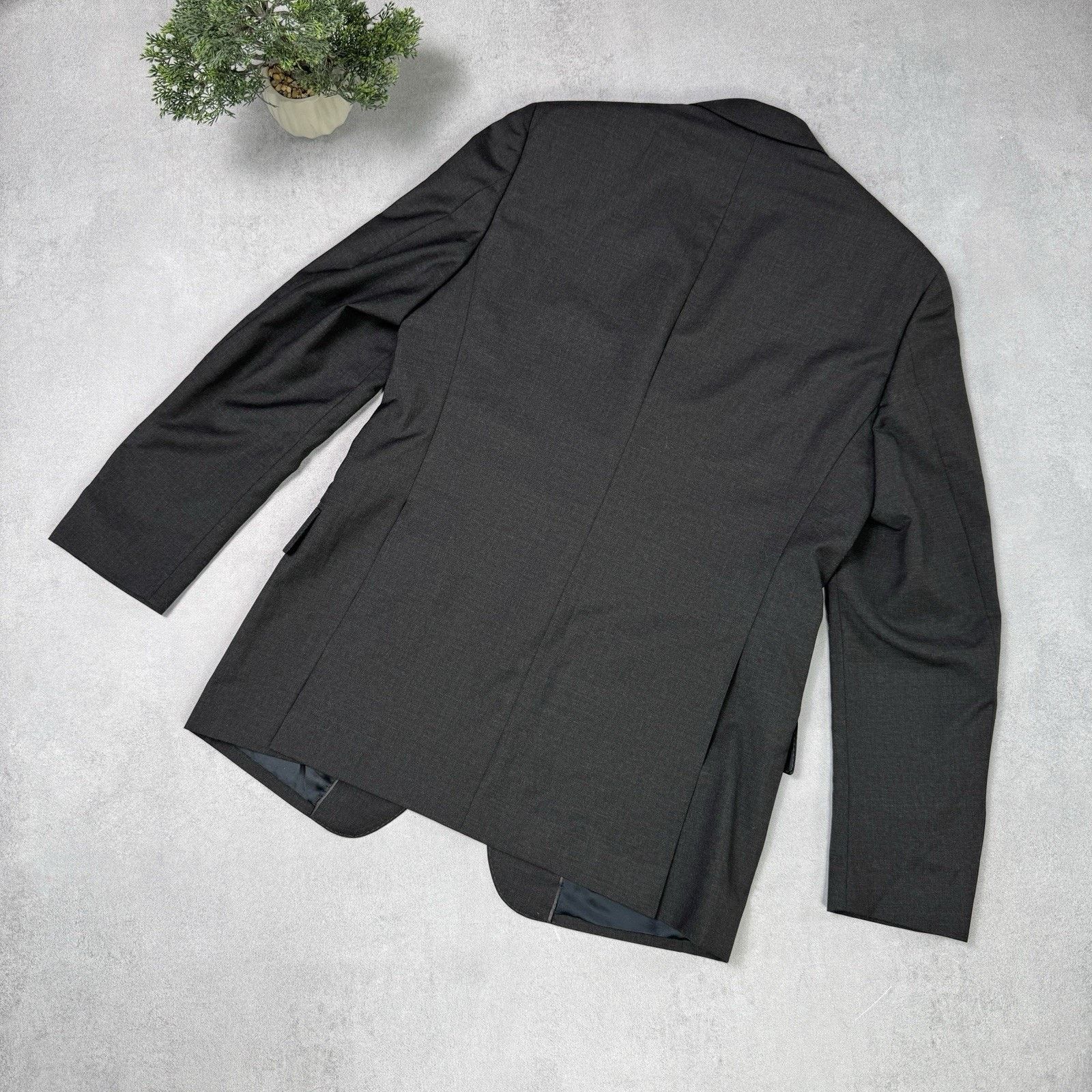 Burberry Burberry Men Wool Blazer Grey Size 50R Size 40R - 16 Thumbnail
