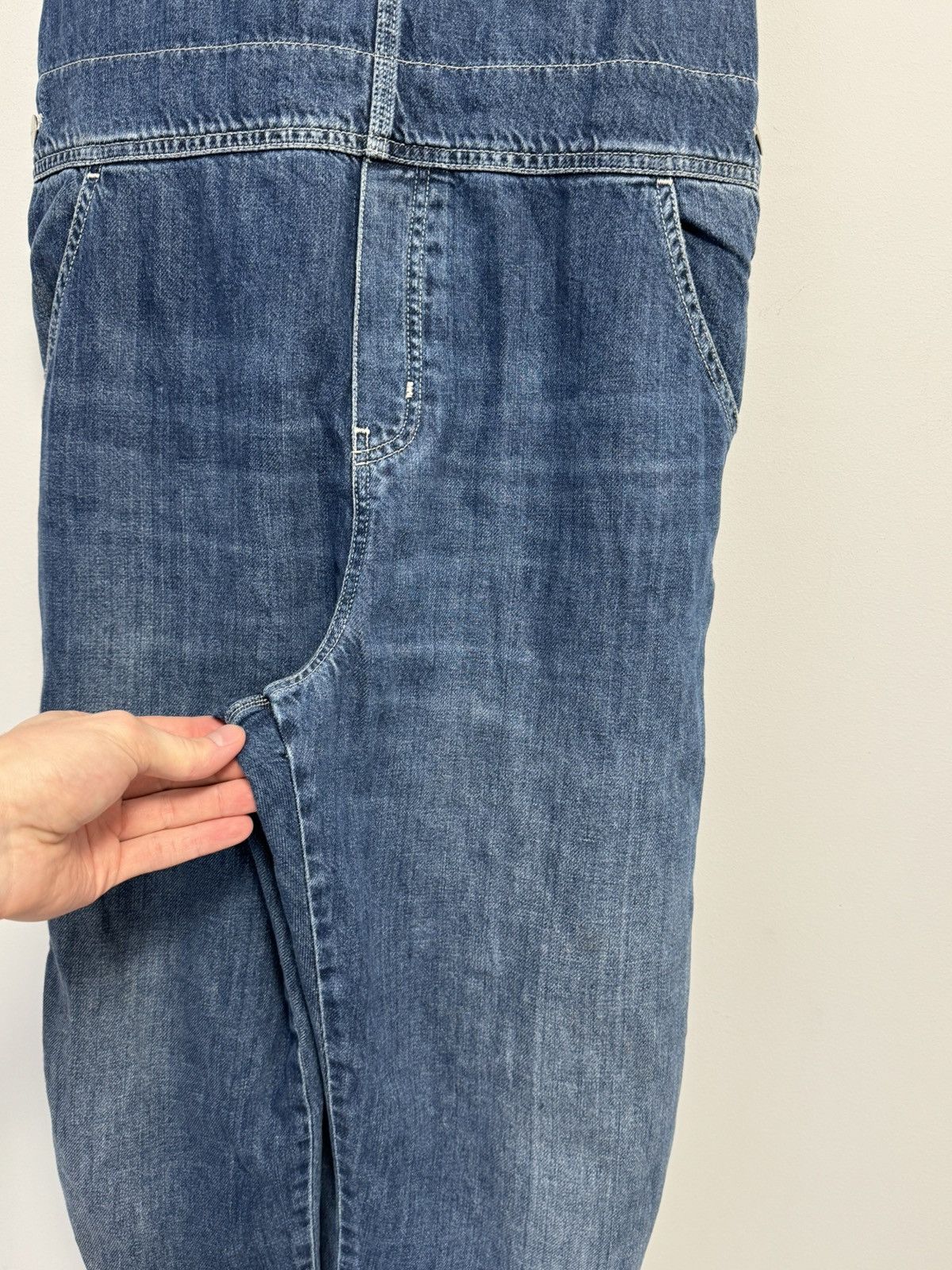 Carhartt Wip CARHARTT WIP W BIB OVERALL GALENA BLUE DARK STONE WASHED SZL Size 32" / US 10 / IT 46 - 11 Thumbnail
