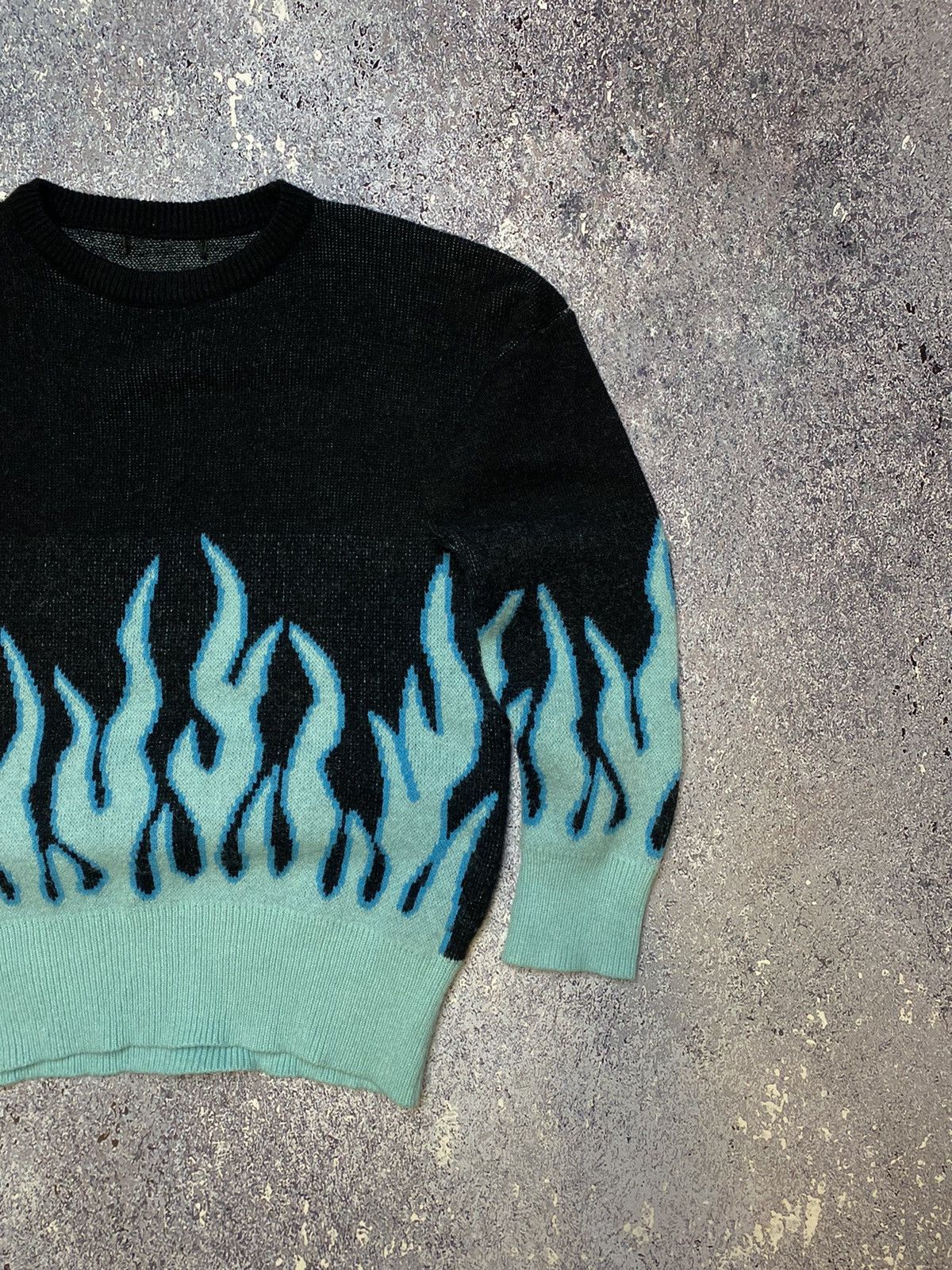 Japanese Brand 💥CRAZY Y2K FLAME KNIT SWEATER Size US S / EU 44-46 / 1 - 3 Thumbnail