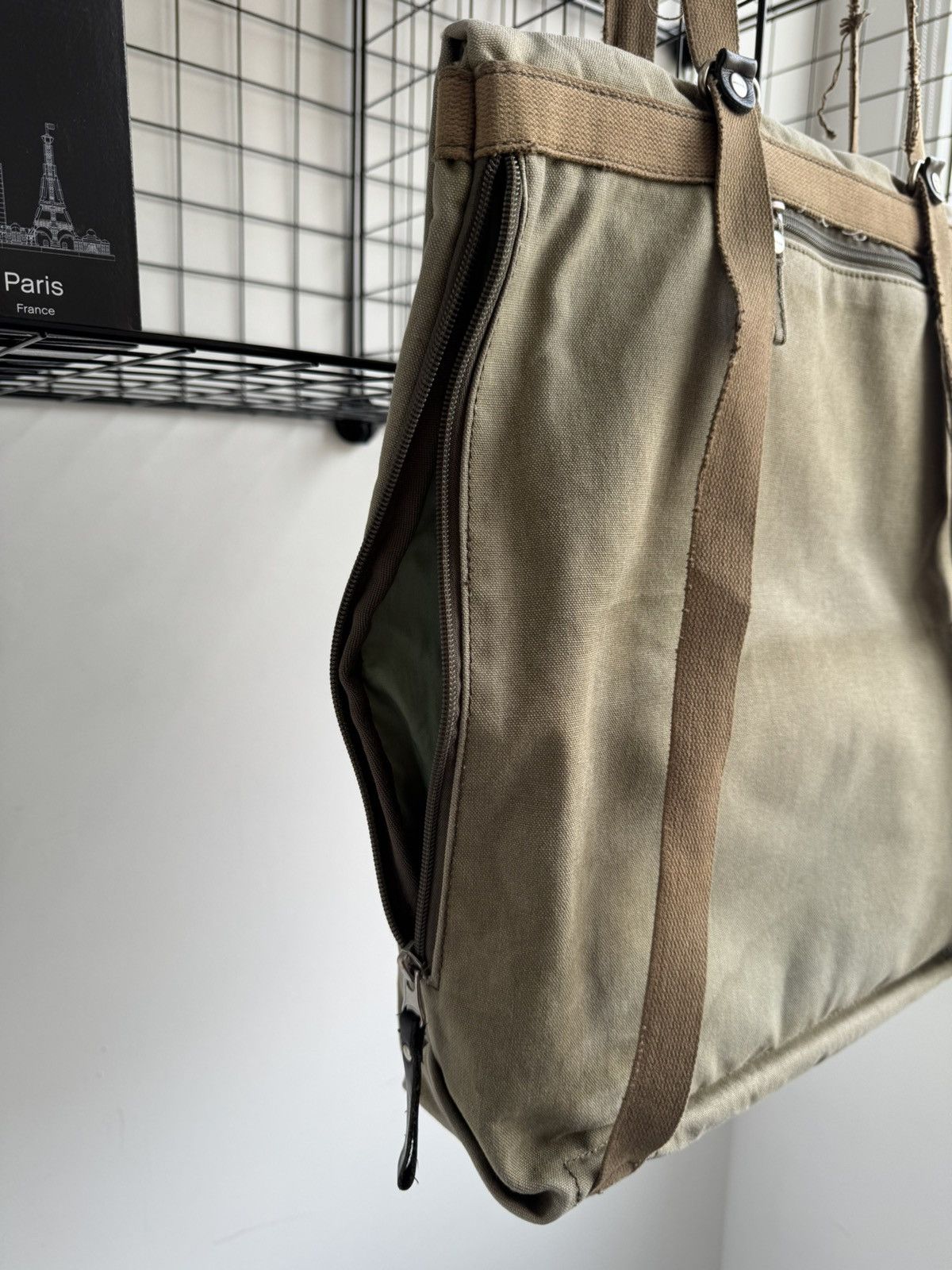 Japanese Brand × QWSTION × Seditionaries Qwstion Distressed Backpack Denim/Leather Size ONE SIZE - 6 Thumbnail