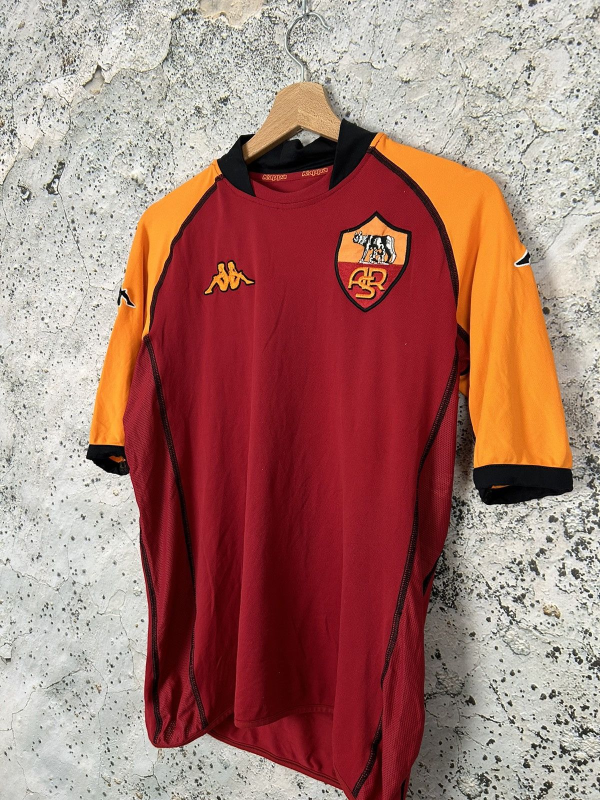 Kappa AS Roma Batistuta Soccer Jersey Vintage 90s Rare Kappa Size US L / EU 52-54 / 3 - 3 Thumbnail