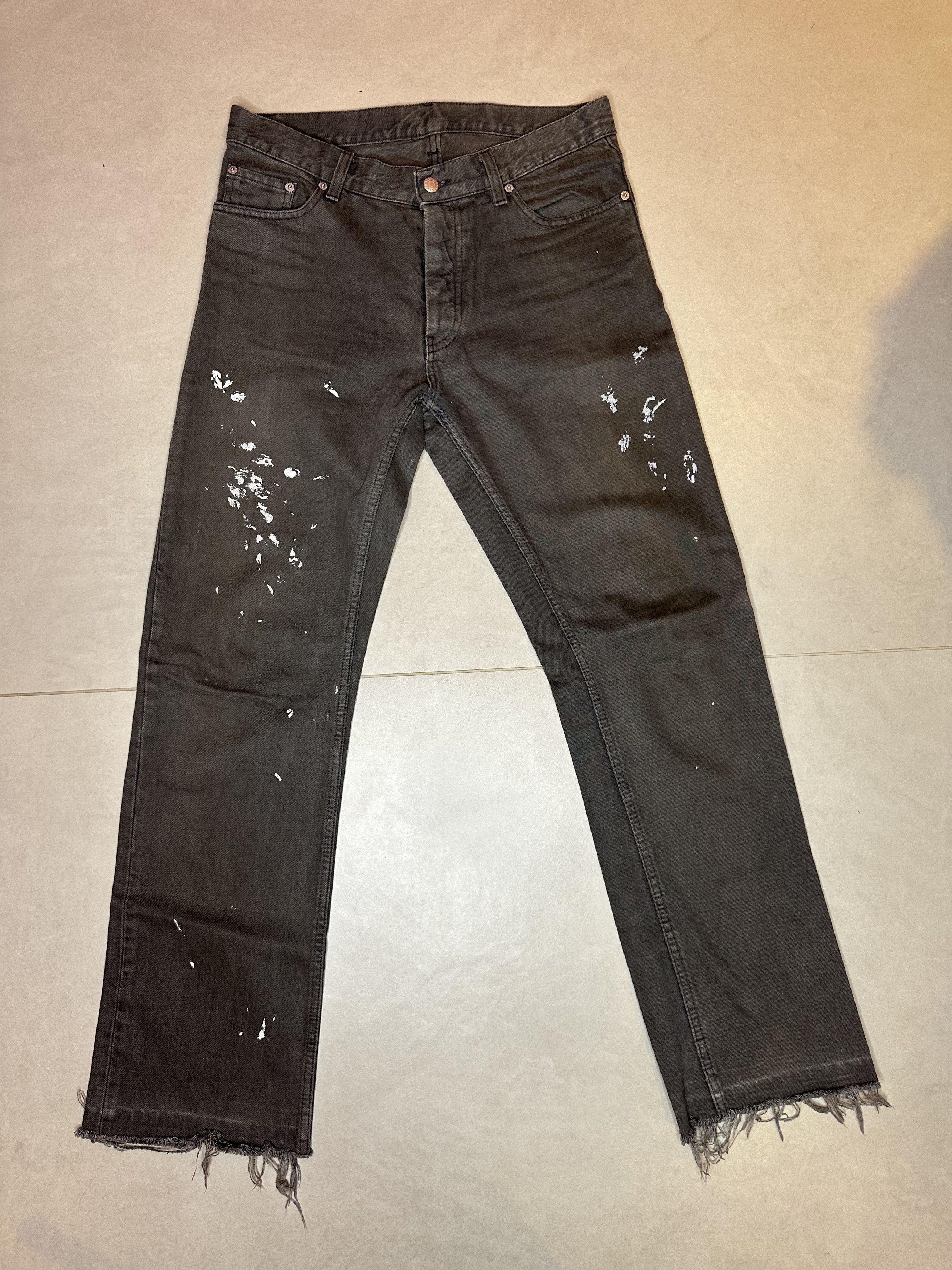 Helmut Lang Helmut Lang Paint Splatter Denim Jeans Size US 31 - 1 Thumbnail