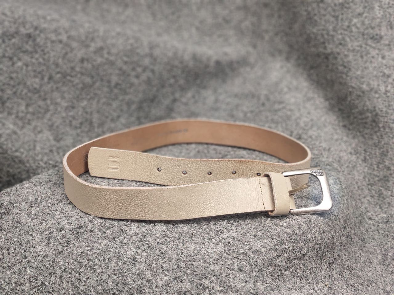 G-Star G Star raw Beige Leather Mini Logo Vintage Style Y2K Belt Size ONE SIZE - 7 Thumbnail