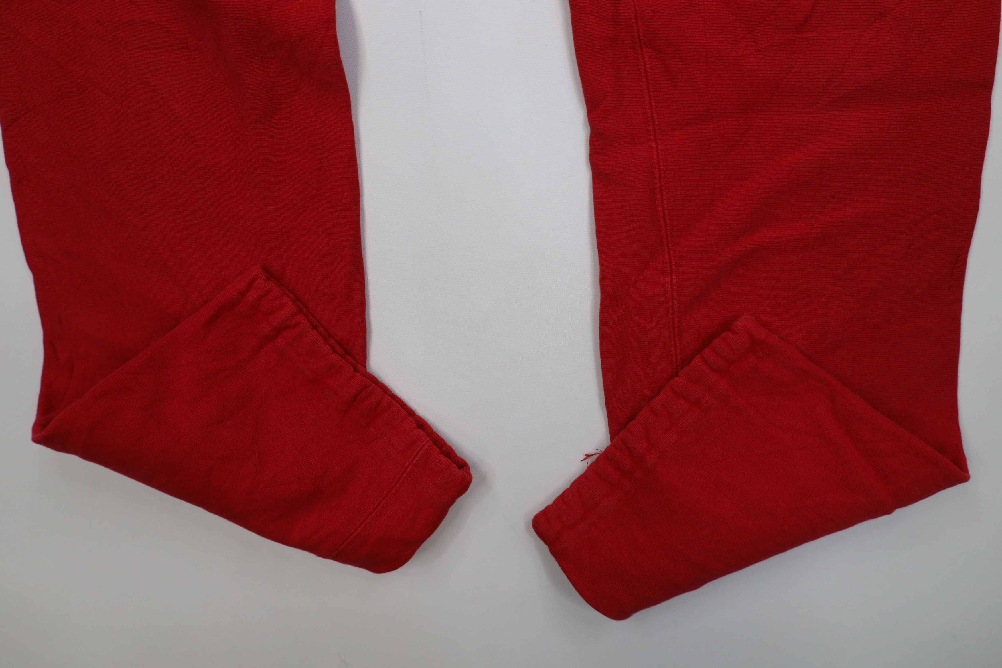 Champion Vintage 90s Champion Reverse Weave Gusset Sweatpants Red USA Size US 34 / EU 50 - 5 Thumbnail