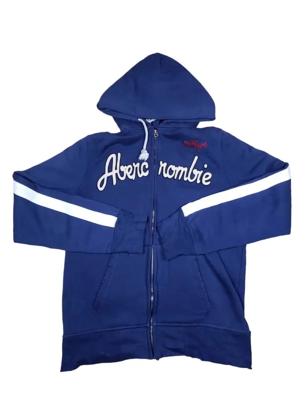 Vintage Abercrombie Hoodie Zipper Blue