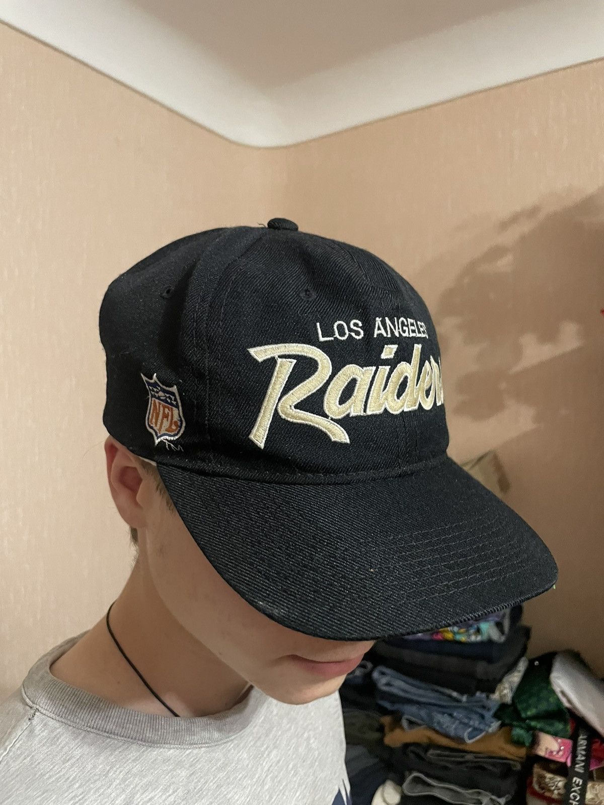 NFL × Sports Specialties Vintage Los Angeles Raiders Script Snapback Cap NFL NWA 90s Size ONE SIZE - 1 Thumbnail