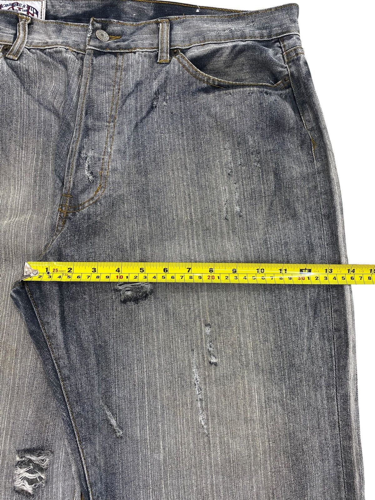 Abercrombie & Fitch Abercombie & Fitch Acid Wash Style Distress Loose Jeans Size US 36 / EU 52 - 9 Thumbnail