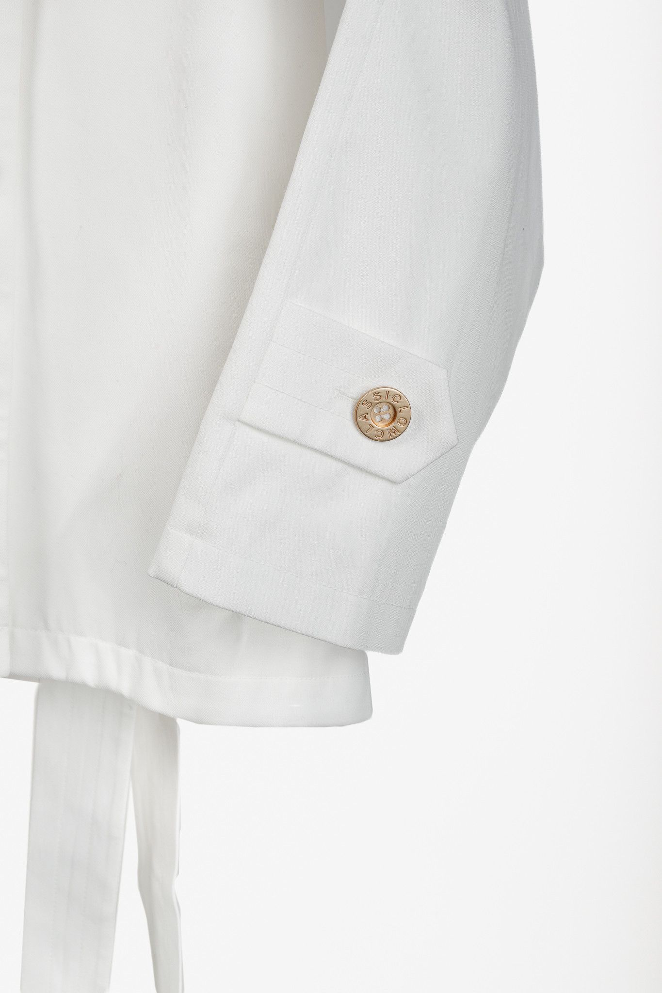 LOW CLASSIC Low Classic White 22PF Down Pocket Cotton-Blend Jacket Size XS / US 0-2 / IT 36-38 - 6 Thumbnail