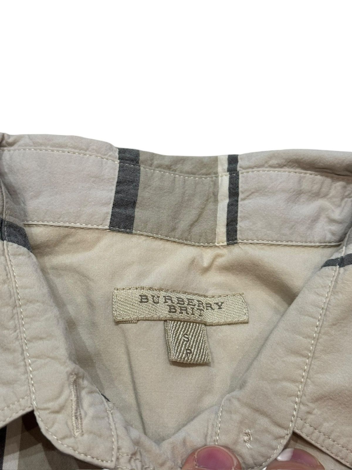 Burberry Burberry Brit Checked Long Sleeve Button Front Shirt Small Size US S / EU 44-46 / 1 - 2 Thumbnail