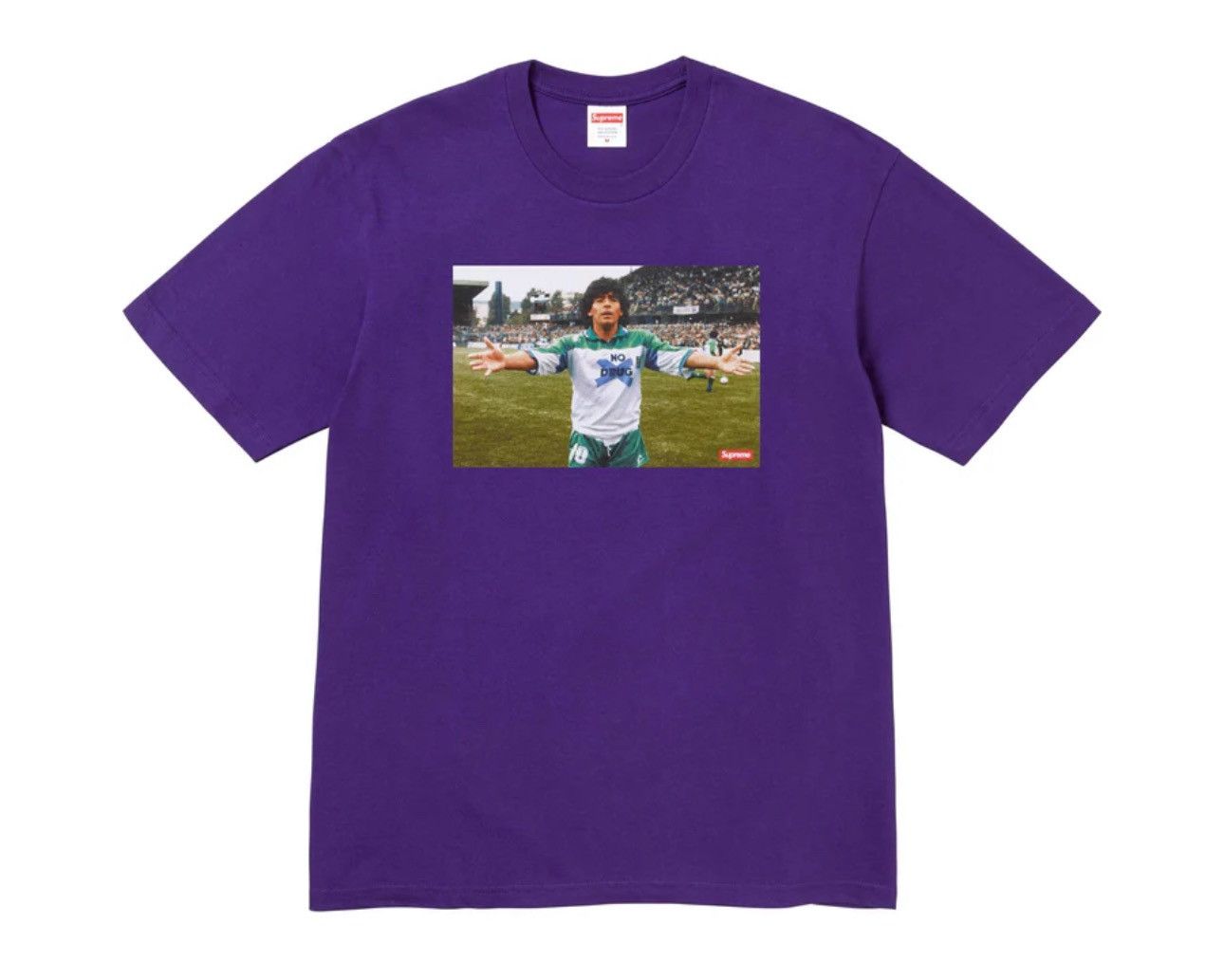 image of Supreme Maradona Tee in Purple, Men's (Size XL)