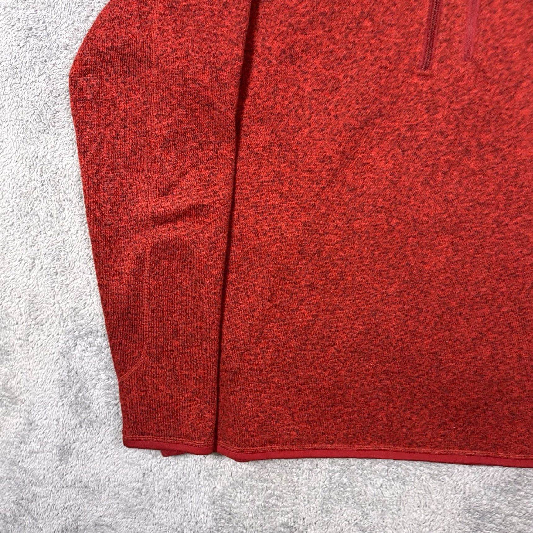 Patagonia Patagonia Sweater Mens XL Pullover 1/4 Zip Fleece Jacket Red Short Sleeve? (Note: Original mentions Long Sleeve) Size US XL / EU 56 / 4 - 3 Thumbnail