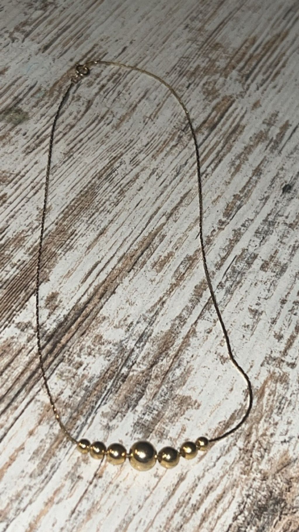 The Unbranded Brand Women's Unbranded Gold Beaded Necklace One Size Size ONE SIZE - 5 Thumbnail