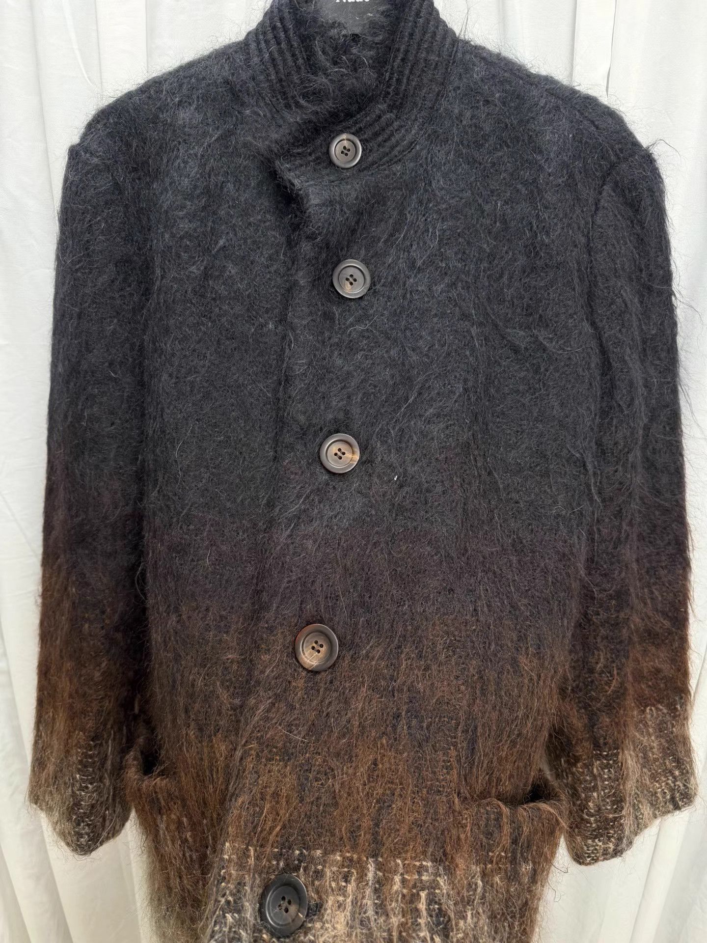 Issey Miyake ISSEY MIYAKE Mohair Gradient Stand Collar Coat K20 Size US M / EU 48-50 / 2 - 6 Thumbnail