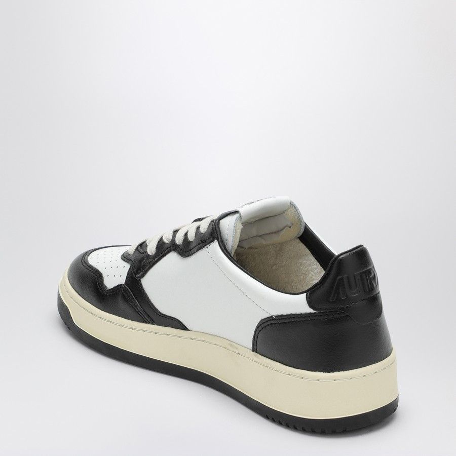 o1d2blof0824 Leather Trainers in White & Black