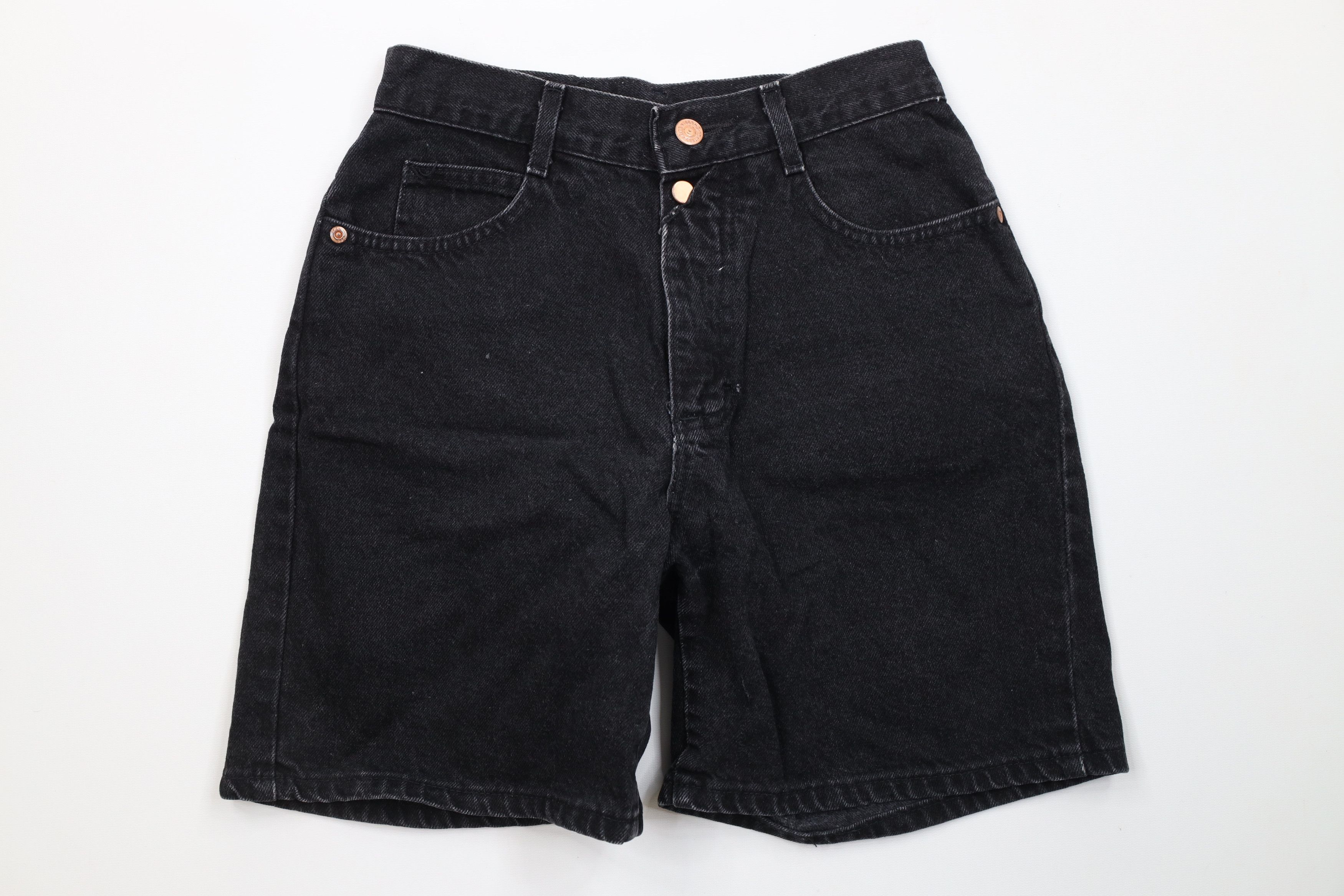 Lee Vintage 90s Lee Denim Jean Shorts Black Cotton USA Size 28" / US 6 / IT 42 - 1 Thumbnail