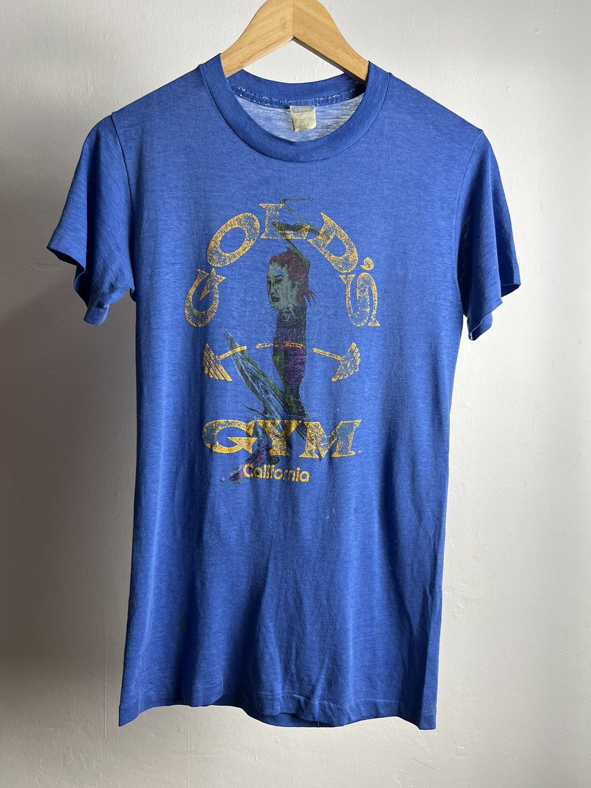 Vintage Vintage 1980's Gold's Gym California Crewneck Size US M / EU 48-50 / 2 - 1 Thumbnail