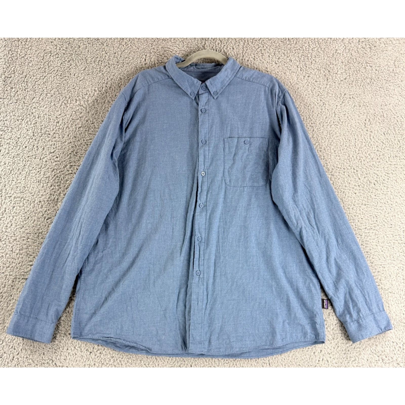 Patagonia Patagonia Button-Down Shirt Mens XXL Blue 100% Organic Cotton Long Sleeve Size US XXL / EU 58 / 5 - 2 Thumbnail
