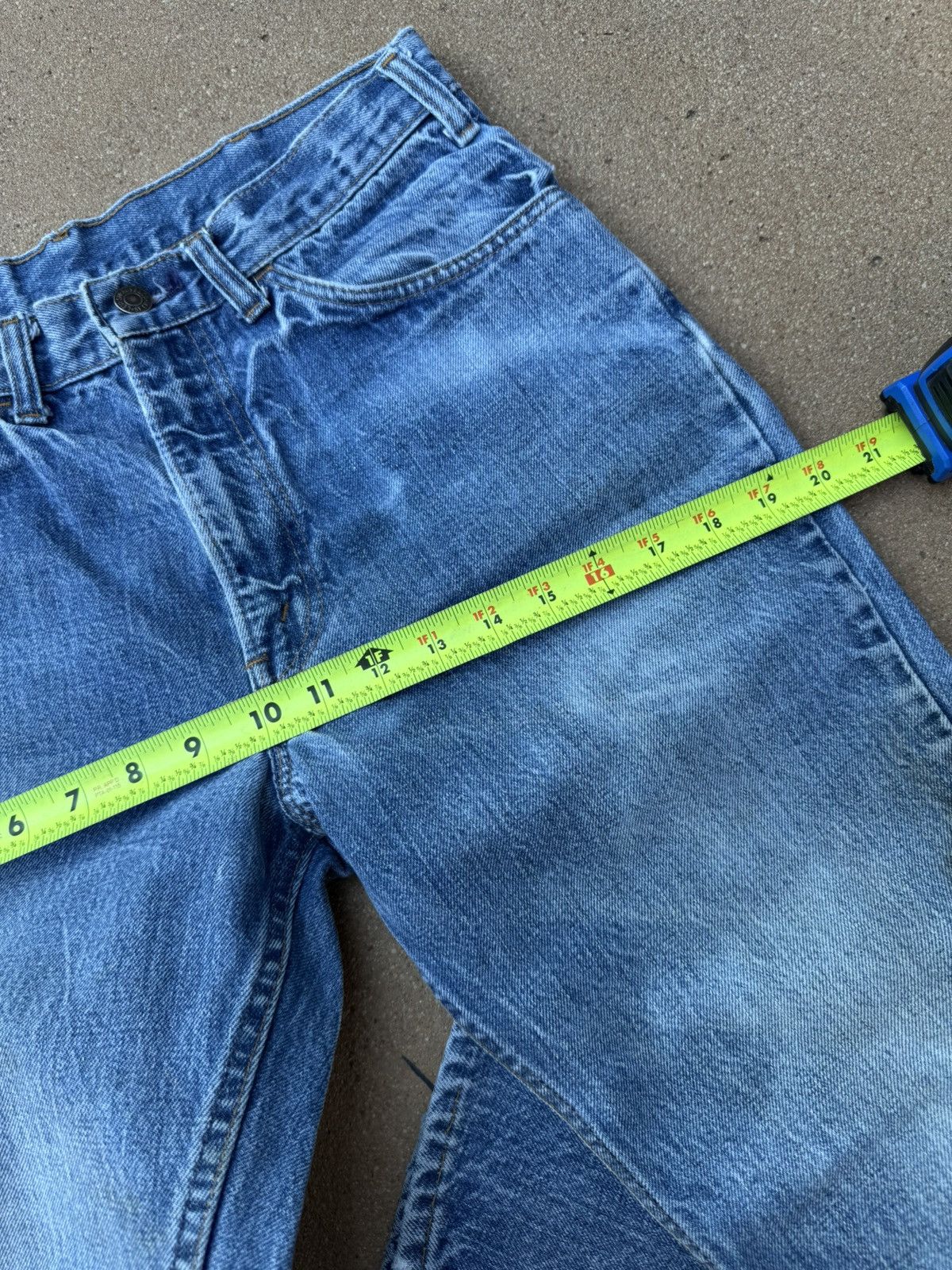 Levi's Vtg 70’s Levi’s 646 Orange Tab Bellbottom Flare Jeans 31x28 Size US 31 - 11 Thumbnail