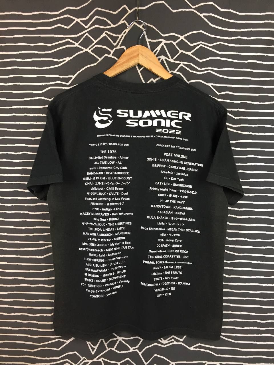Band Tees Summer Sonic 2022 Music Festival The 1975 Post Malone Tee Size US M / EU 48-50 / 2 - 11 Thumbnail