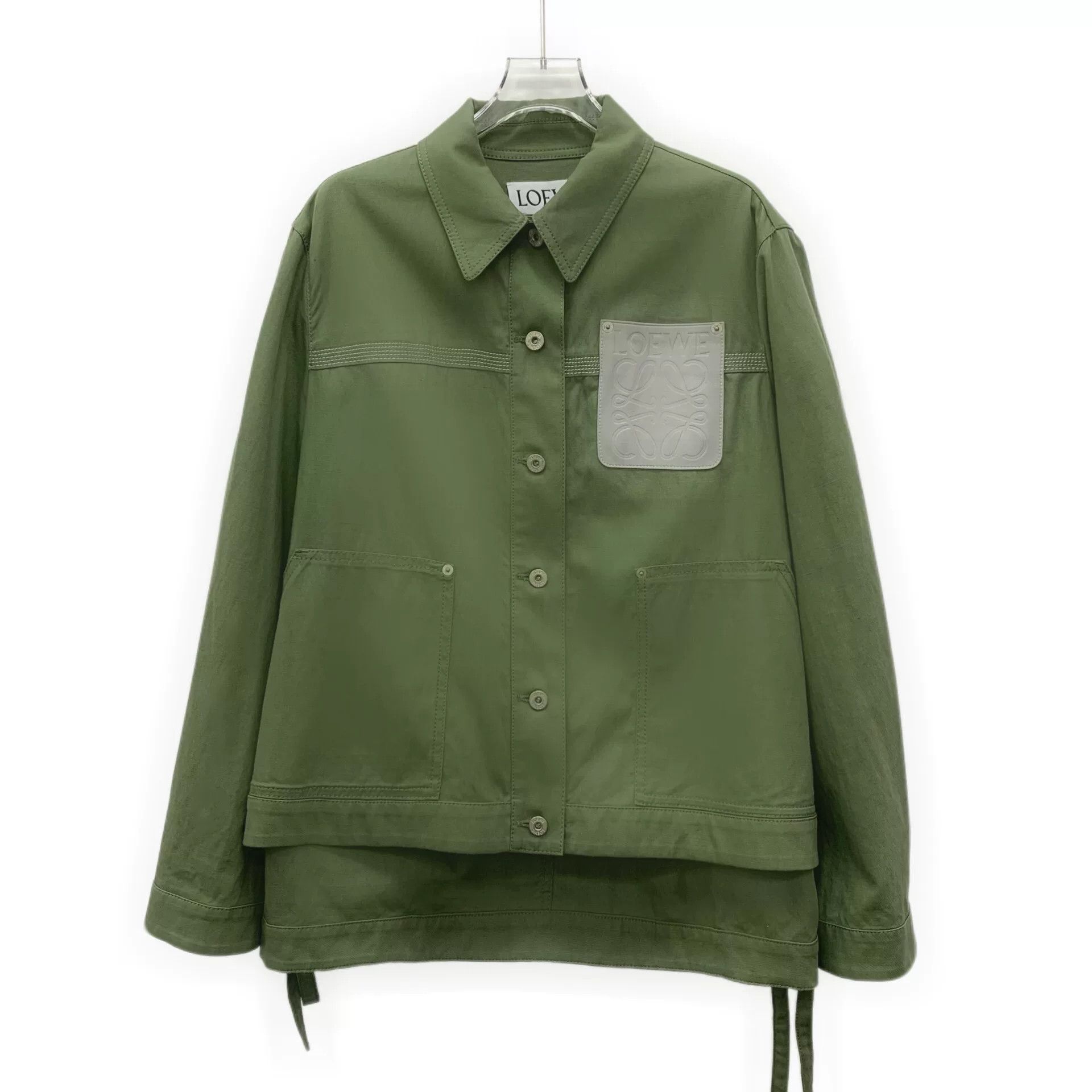 Loewe Loewe Green Logo Cotton Jacket S Size US S / EU 44-46 / 1 - 1 Thumbnail
