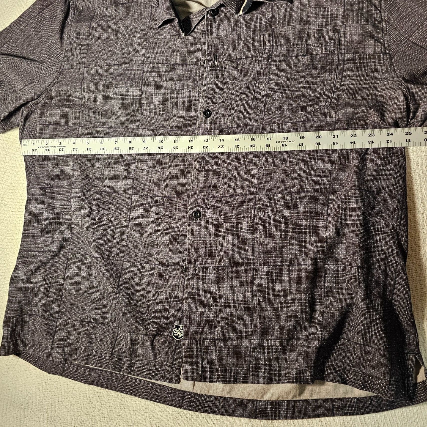 Nat Nast VINTAGE Nat Nast Luxury Originals Mens Gray Silk Blend Button Up Shirt Size 2XL Size US XXL / EU 58 / 5 - 6 Thumbnail