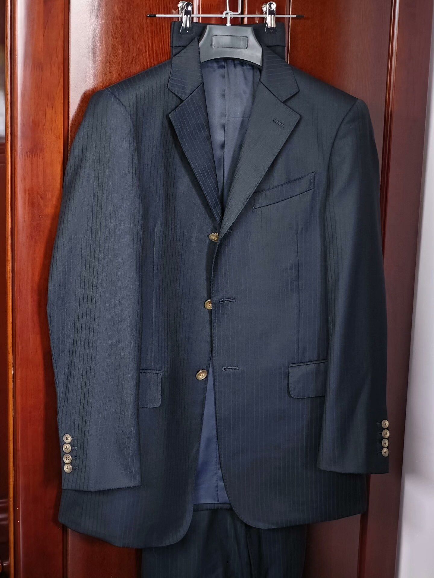 Japanese Brand Custom British Wool Suit Set Size US M / EU 48-50 / 2 - 1 Thumbnail