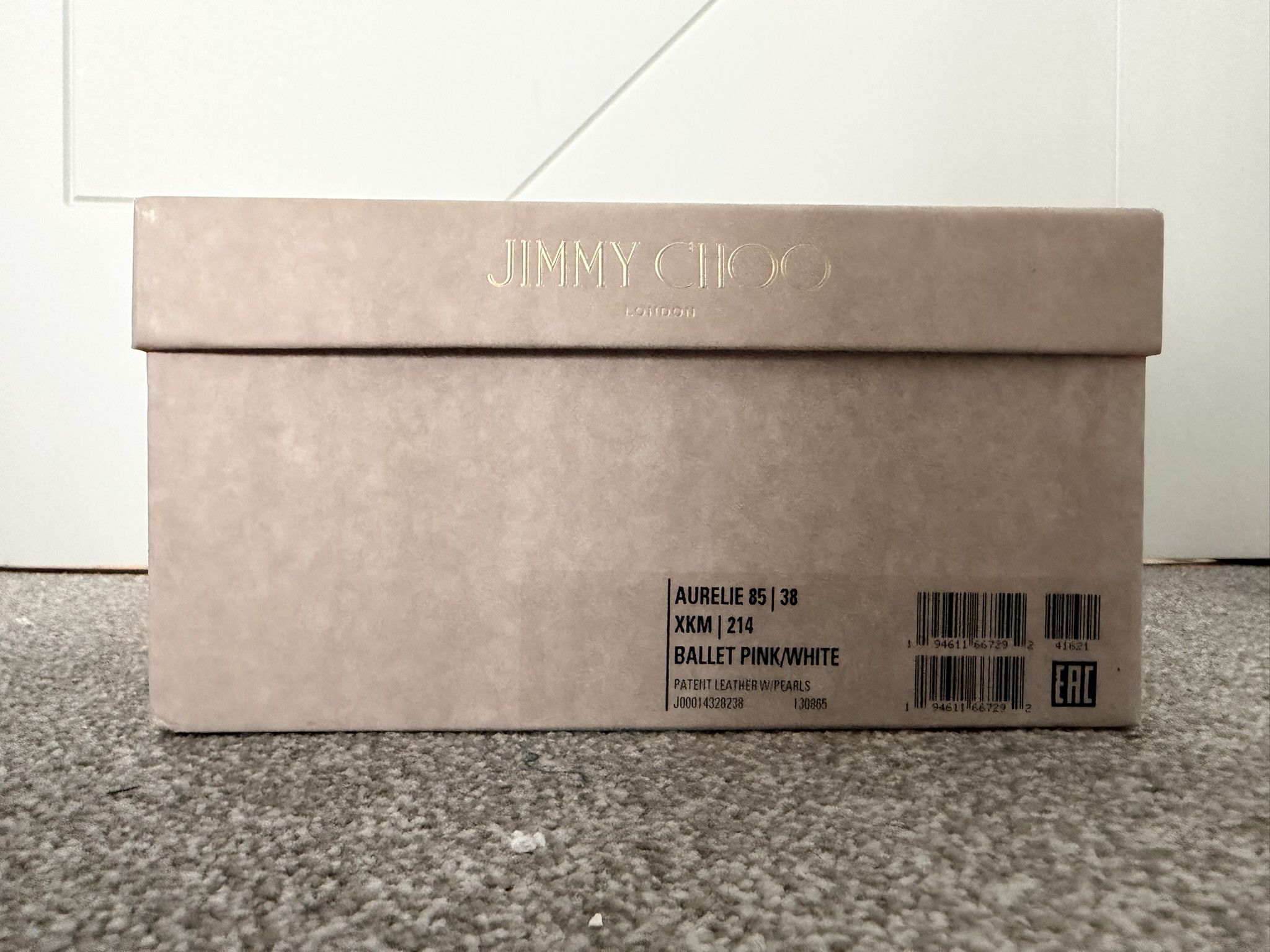 Jimmy Choo Jimmy Choo Aurelie 85 l 38 Ballet Pink/White Size US 8 / IT 38 - 9 Thumbnail