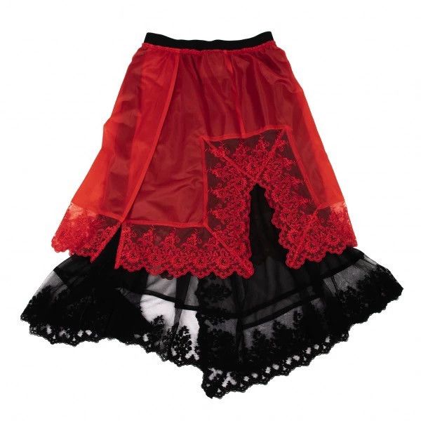 Comme des Garcons Comme des Garcons size S Black and red lace embroidery ove Size 23" - 6 Thumbnail