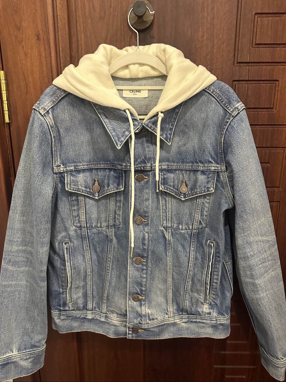 Celine Celine Hooded Denim Jacket Size S Size US S / EU 44-46 / 1 - 1 Thumbnail