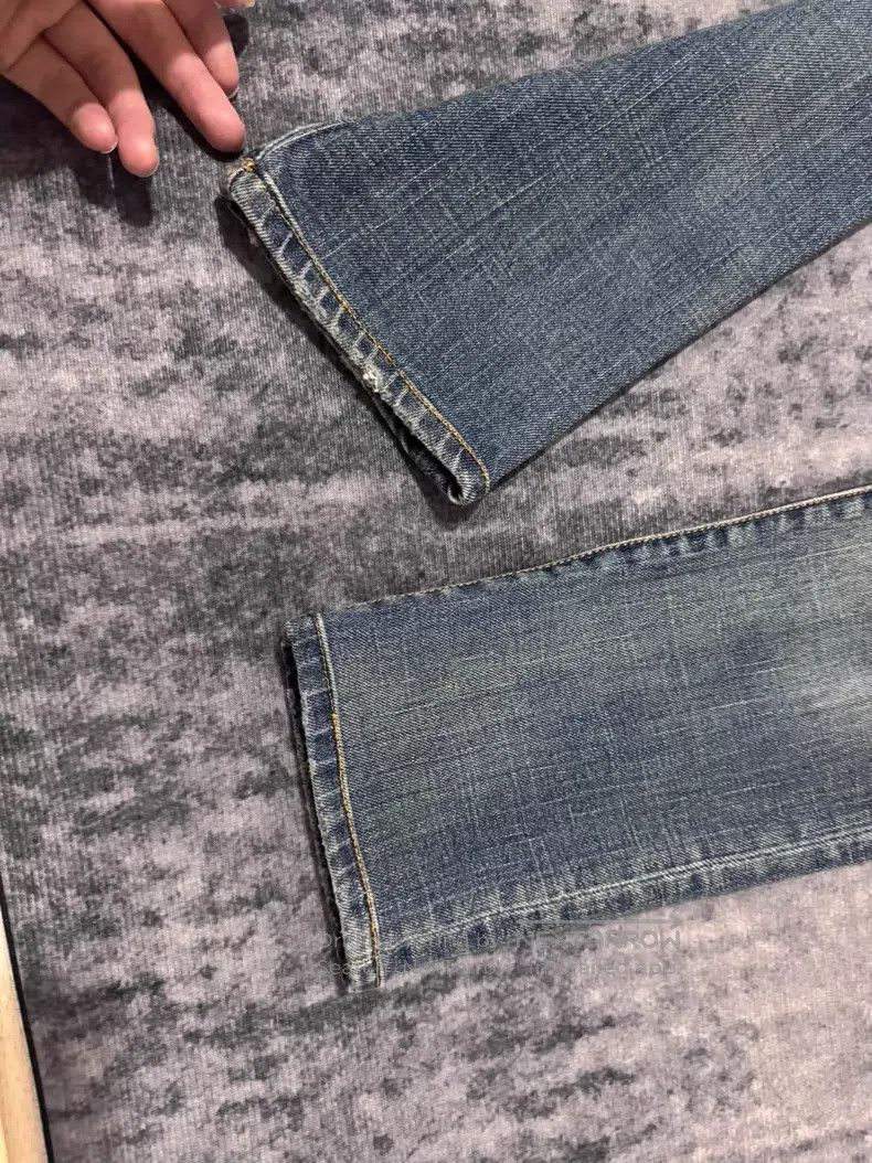 Saint Laurent Paris Saint Laurent Paris Light Blue Cat Claw Basic Denim Jeans Size US 28 / EU 44 - 5 Thumbnail