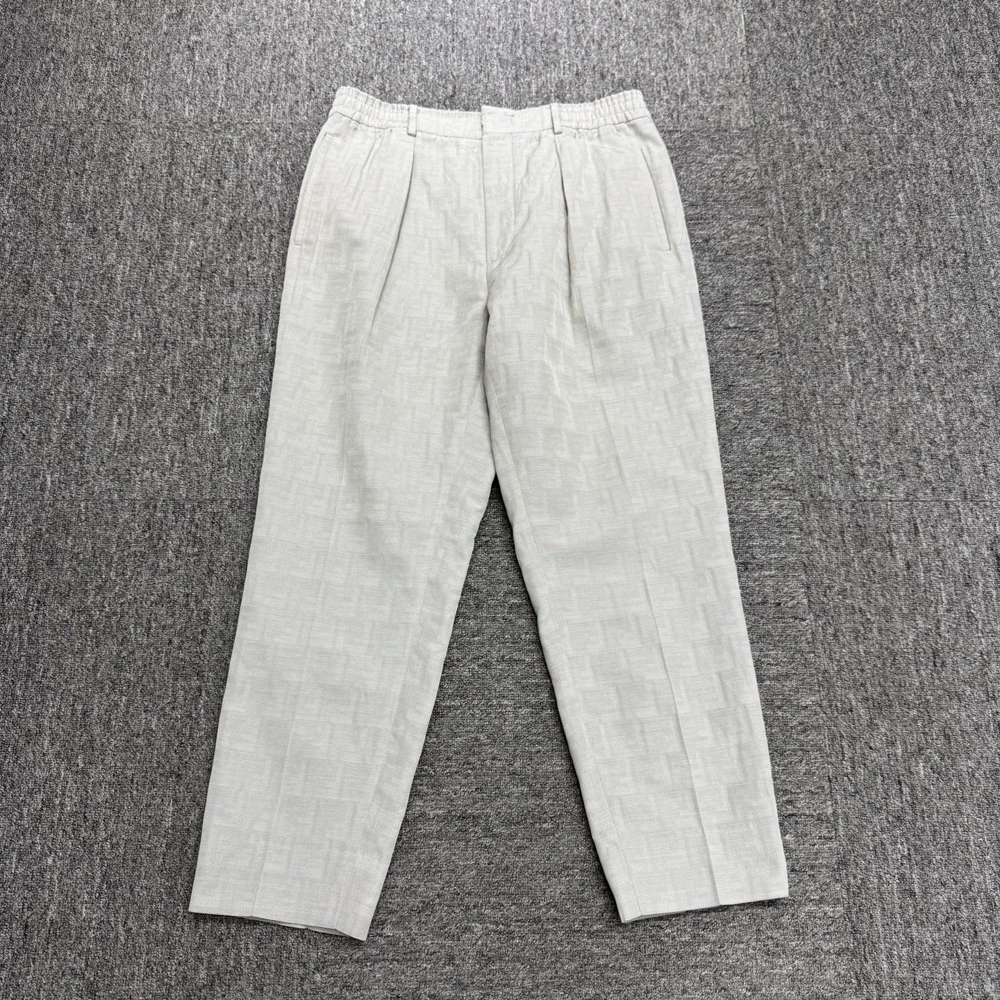 Fendi Fendi Double F All Over Print Wool Pants 50 95 New Dirty Size US 34 / EU 50 - 1 Thumbnail