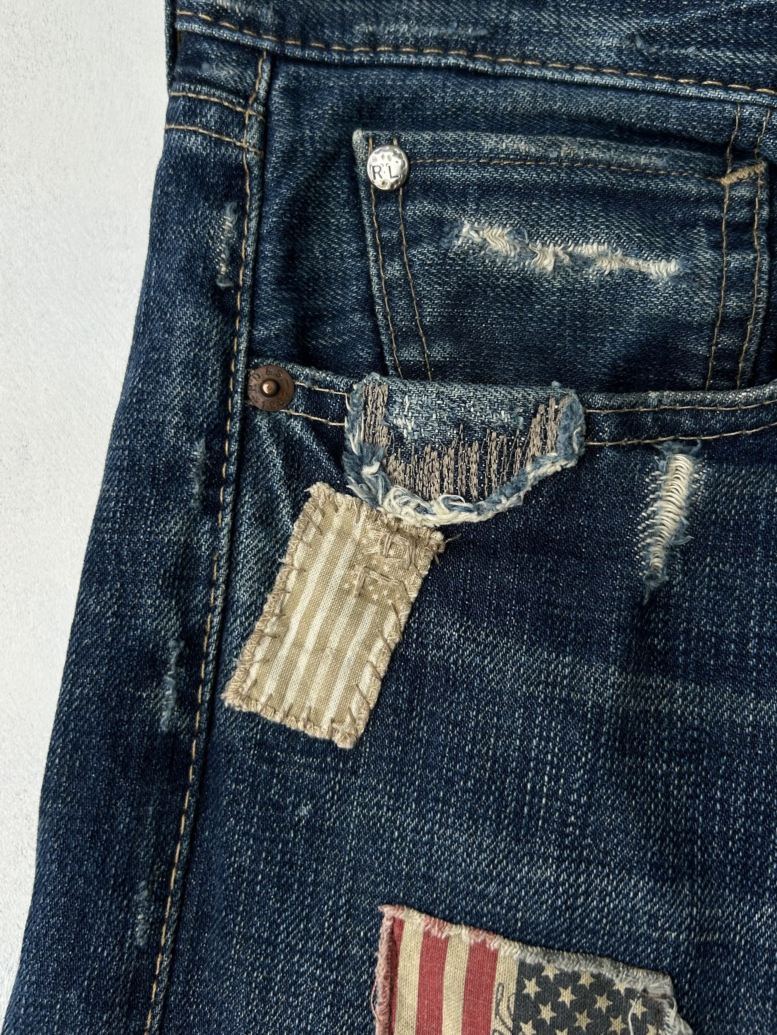 Denim & Supply Ralph Lauren Denim & Supply Ralph Lauren Patchwork Jeans Extremely Rare Size US 29 - 6 Thumbnail