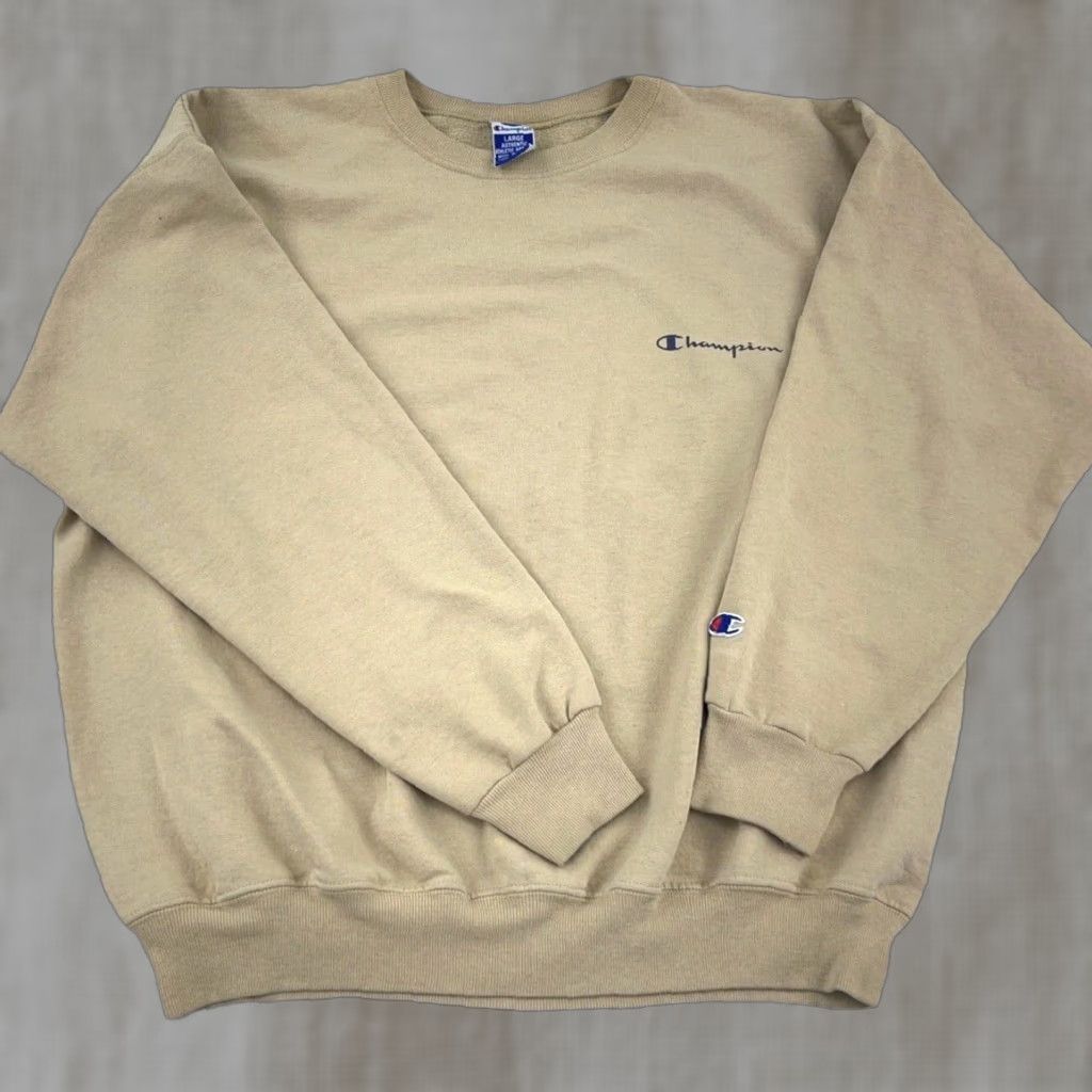 Champion VINTAGE Champion Sweatshirt Men XL Brown Crewneck Graphic Print 90s Y2K Retro Athletic Logo Size US XL / EU 56 / 4 - 1 Thumbnail