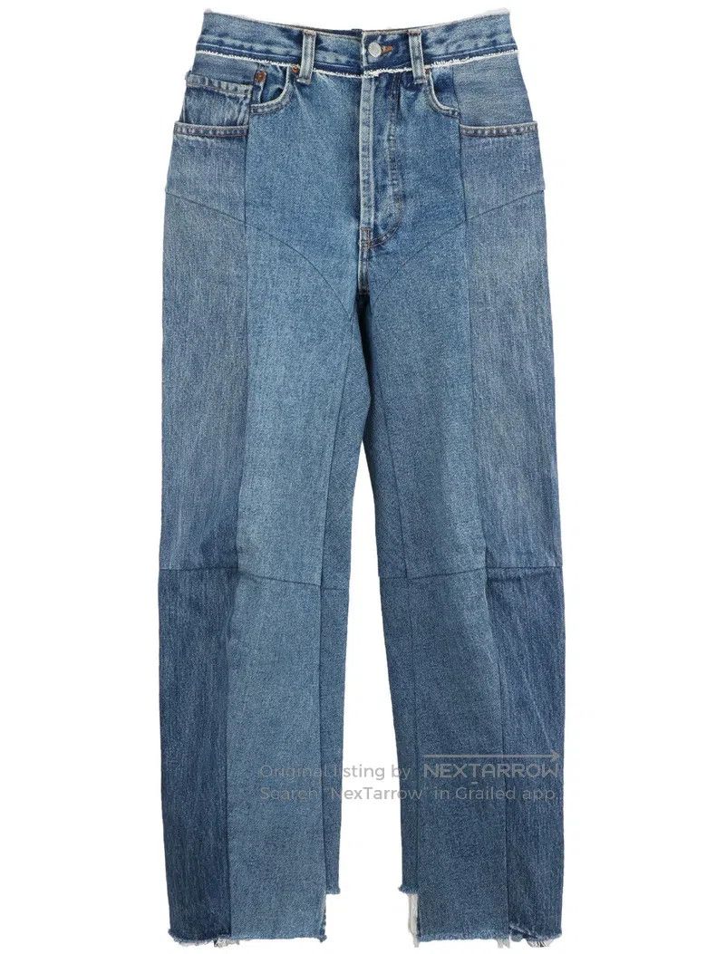 Vetements Vetements size XS High Waisted Patchwork Denim Pants Size US 27 - 1 Thumbnail