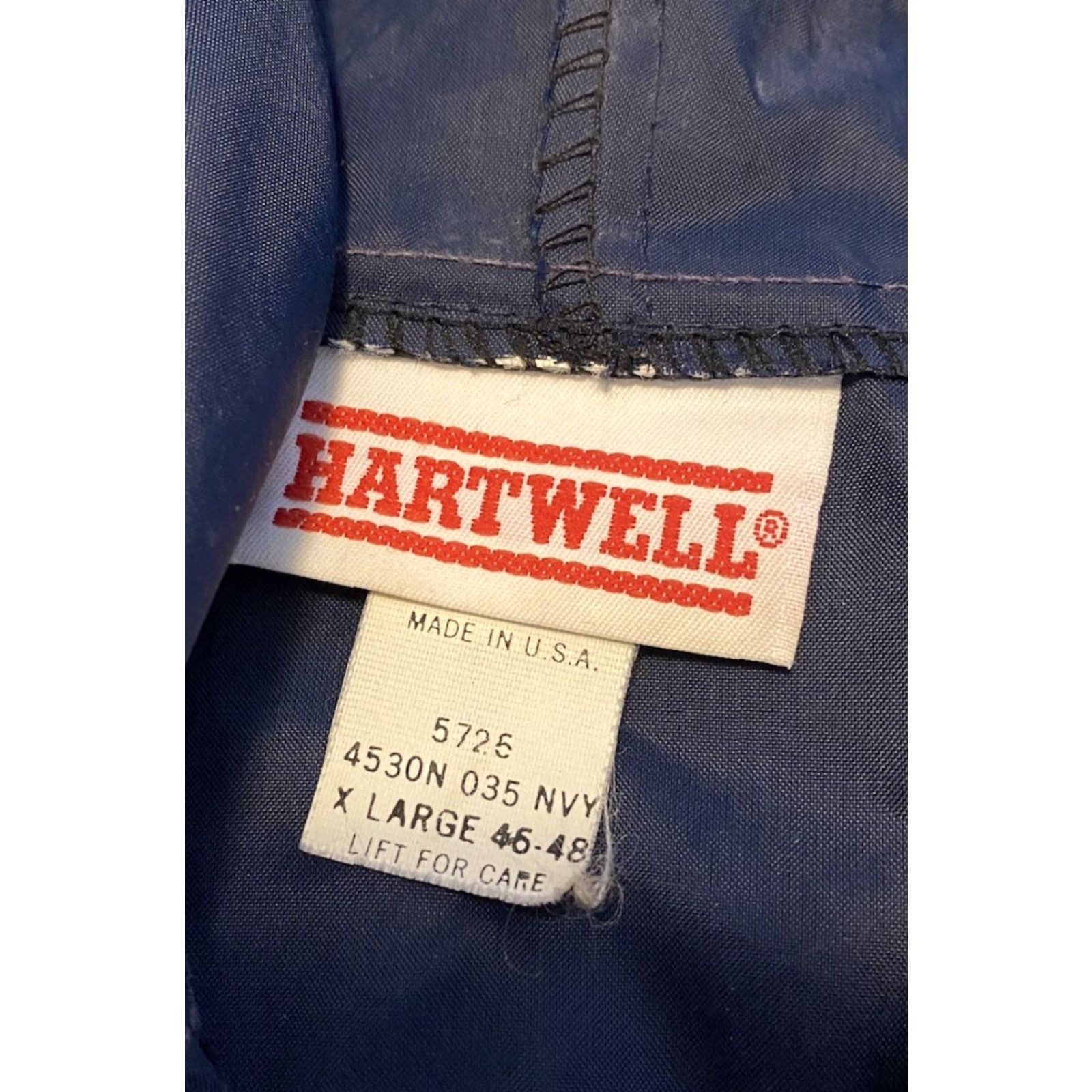 Vintage Hartwell Jacket Mens XL Made In USA With Kangaroo Pocket Air Force Lightweight Size US XL / EU 56 / 4 - 3 Thumbnail