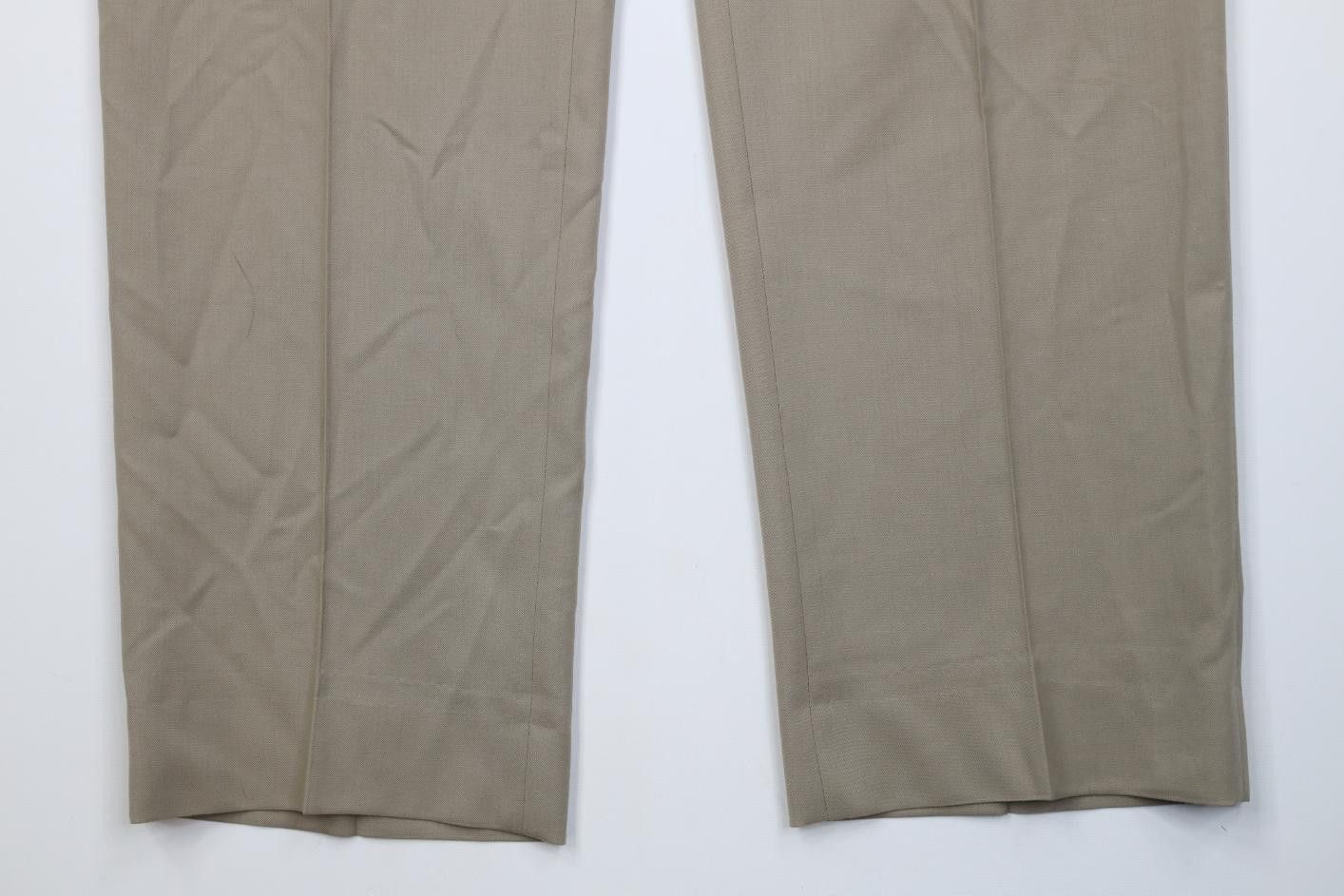 Jos. A. Bank Vintage 90s Y2K Jos A Bank Knit Wide Leg Chino Pants Beige Size US 37 - 4 Thumbnail