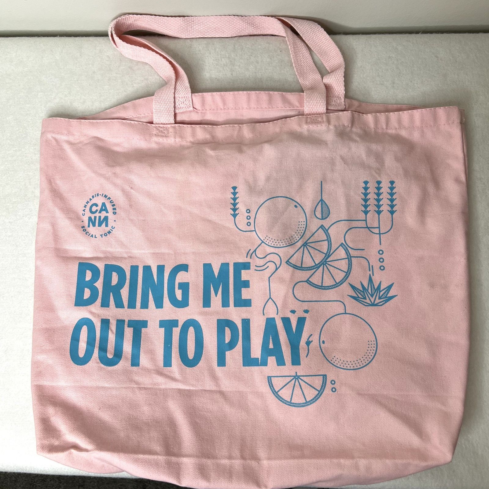 Other Cann Bring Me Out to Play Pink Tote Bag Size ONE SIZE - 5 Thumbnail