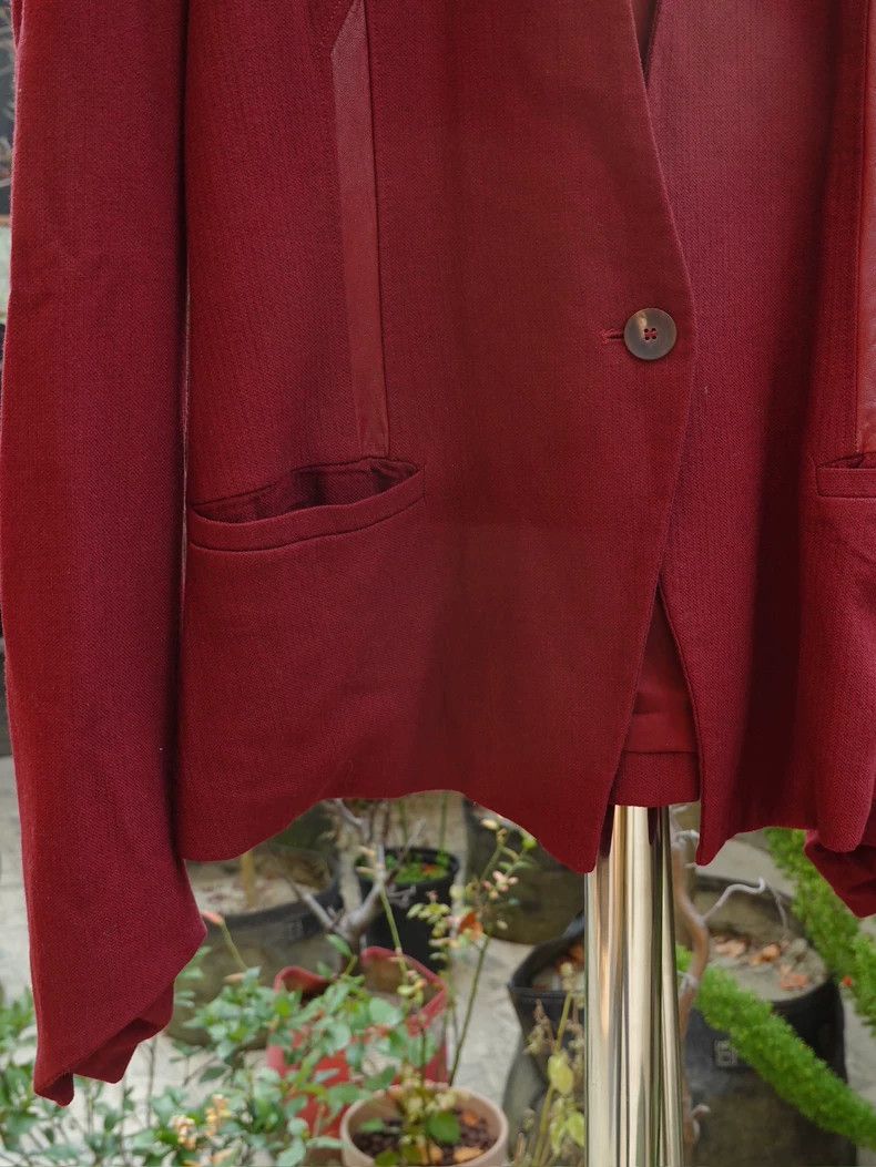 Helmut Lang HELMUT LANG size4 Punched leather suit Size XS / US 0-2 / IT 36-38 - 4 Thumbnail