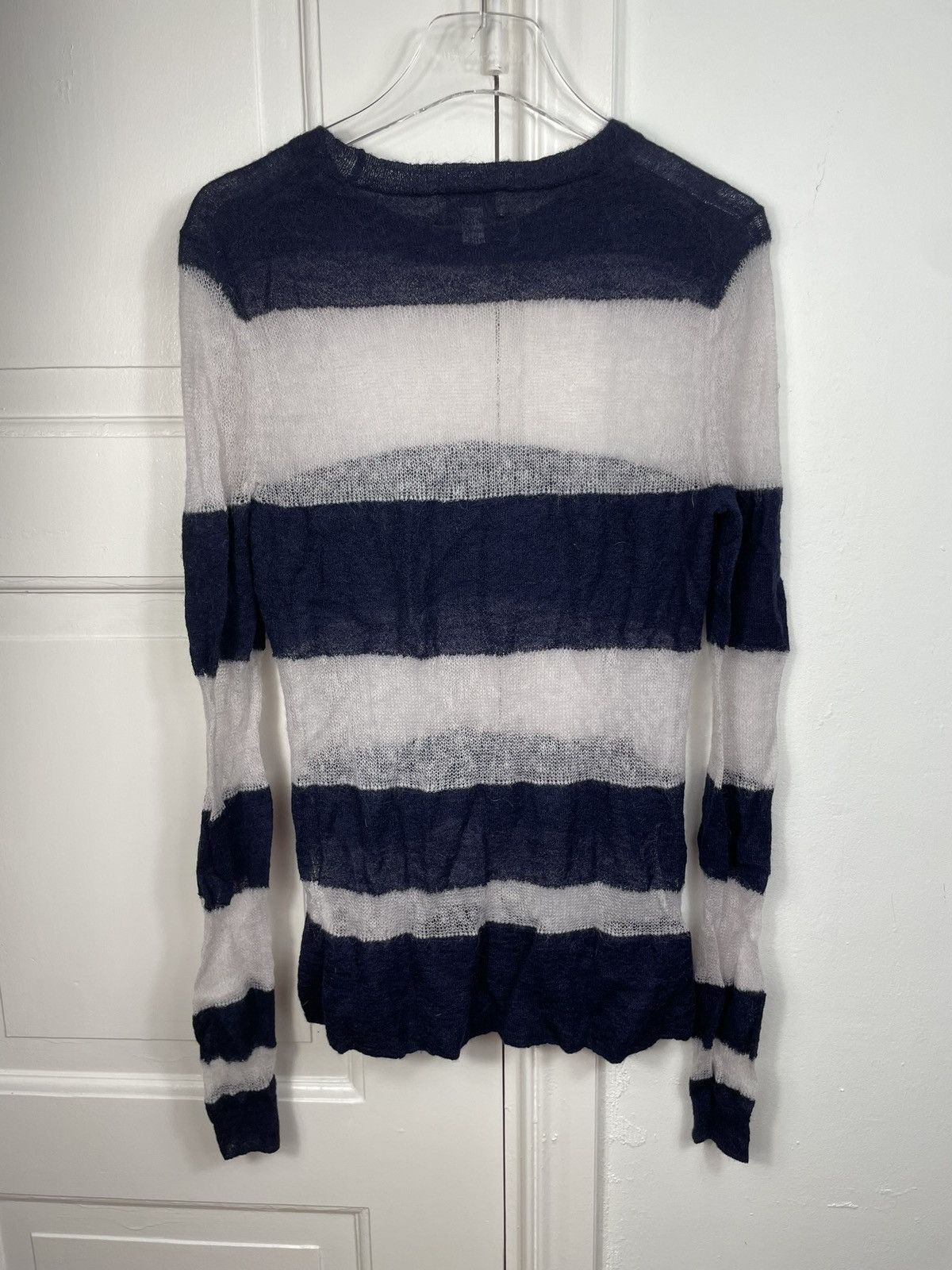 Acne Studios *GRAIL* Acne Studios Octave mohair kid blue stripped sweater Size US M / EU 48-50 / 2 - 2 Thumbnail