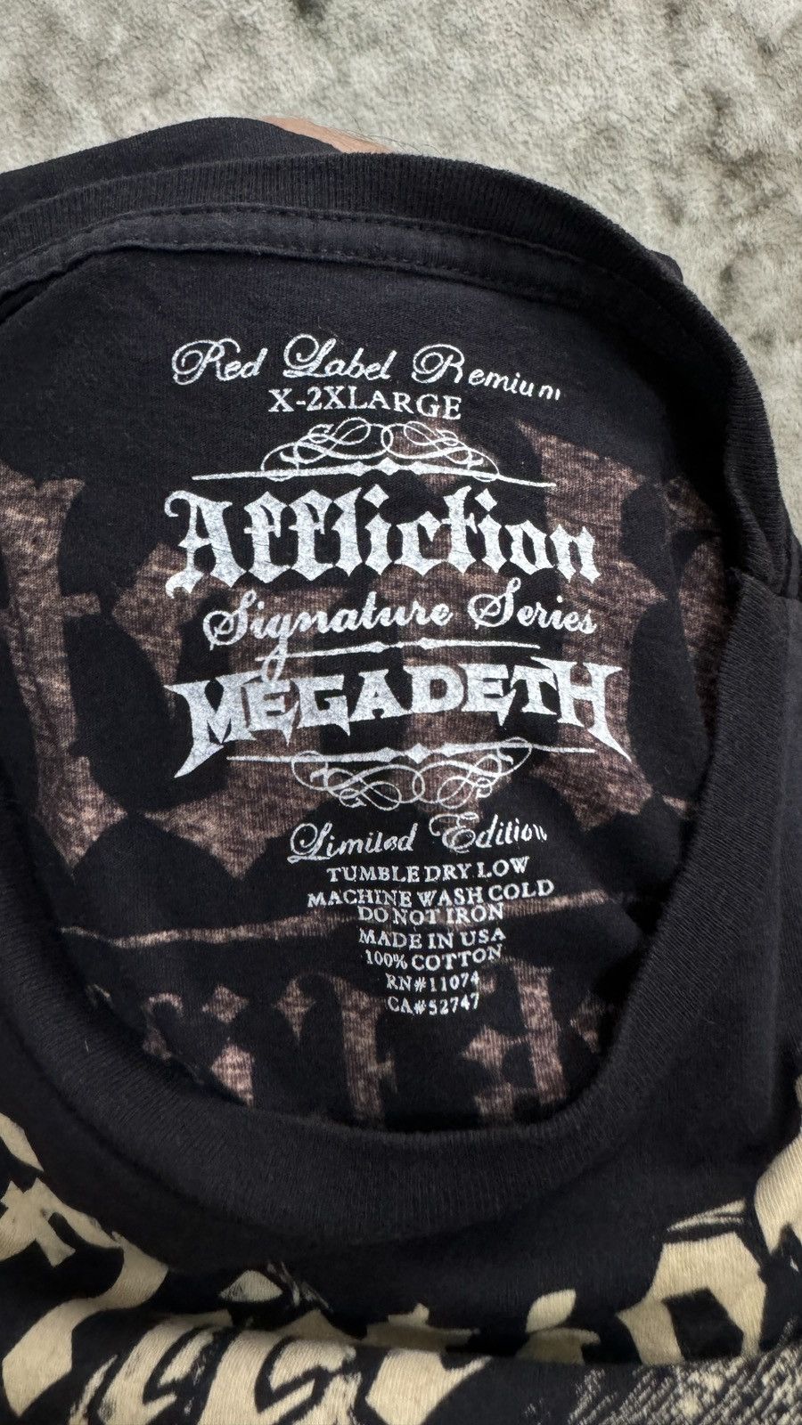 Affliction × Megadeth × Vintage Vintage and Rare Affliction Iceman Megadeth Series Tshirt Size US M / EU 48-50 / 2 - 5 Thumbnail
