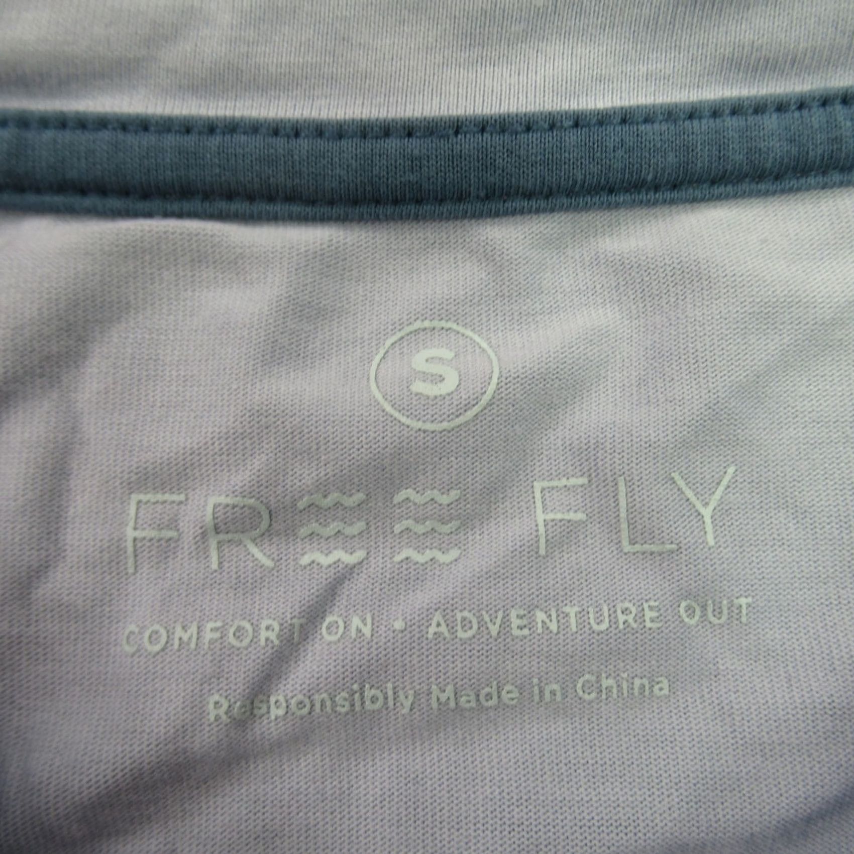 Vintage Free Fly Shirt Womens Small Long Sleeve Crew Neck Blue Outdoors Casual Shirt Size S / US 4 / IT 40 - 4 Thumbnail