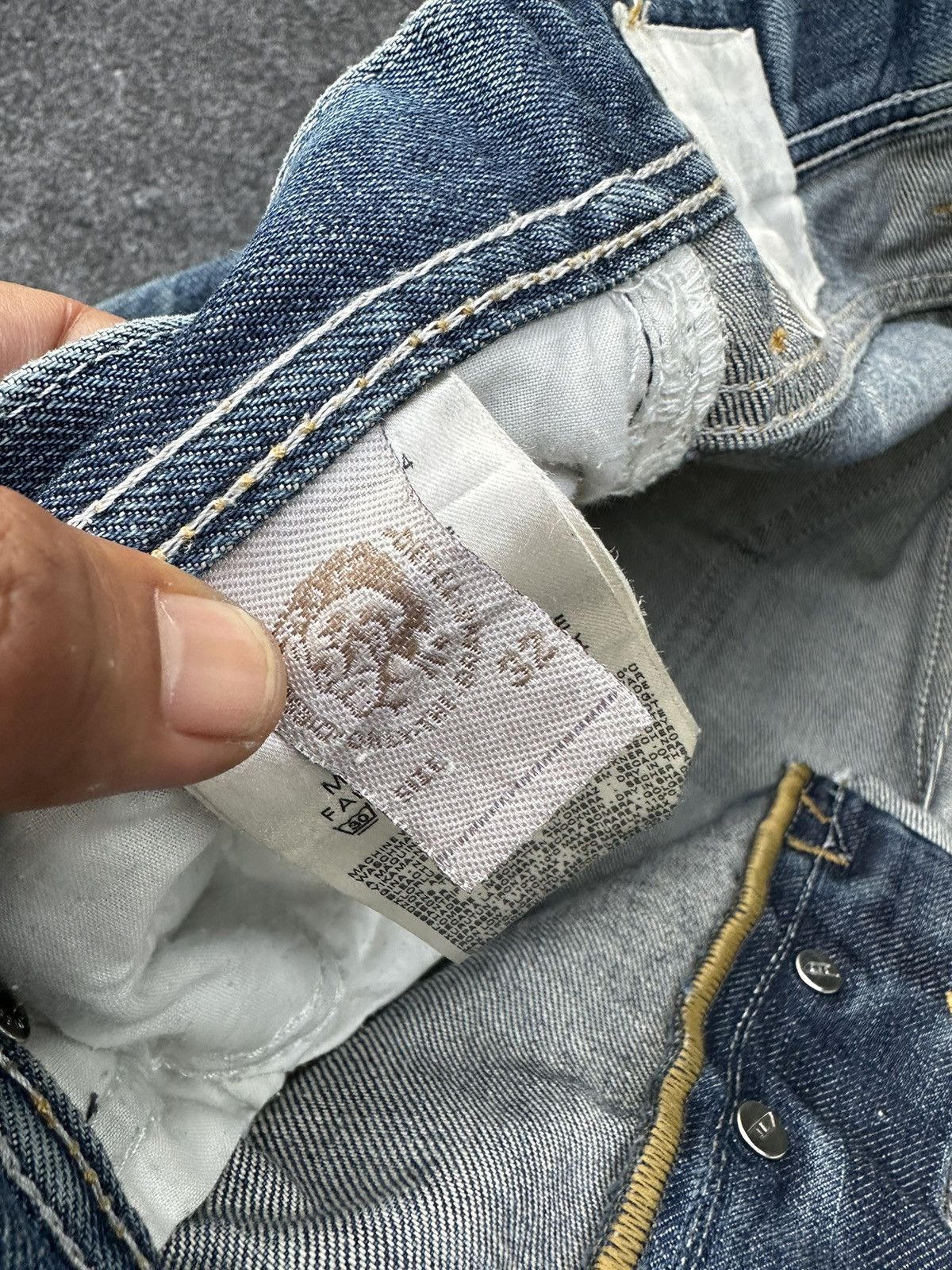 Diesel × Vintage Diesel Turbo Faded Washed Distressed Denim D2 Size US 32 / EU 48 - 16 Thumbnail
