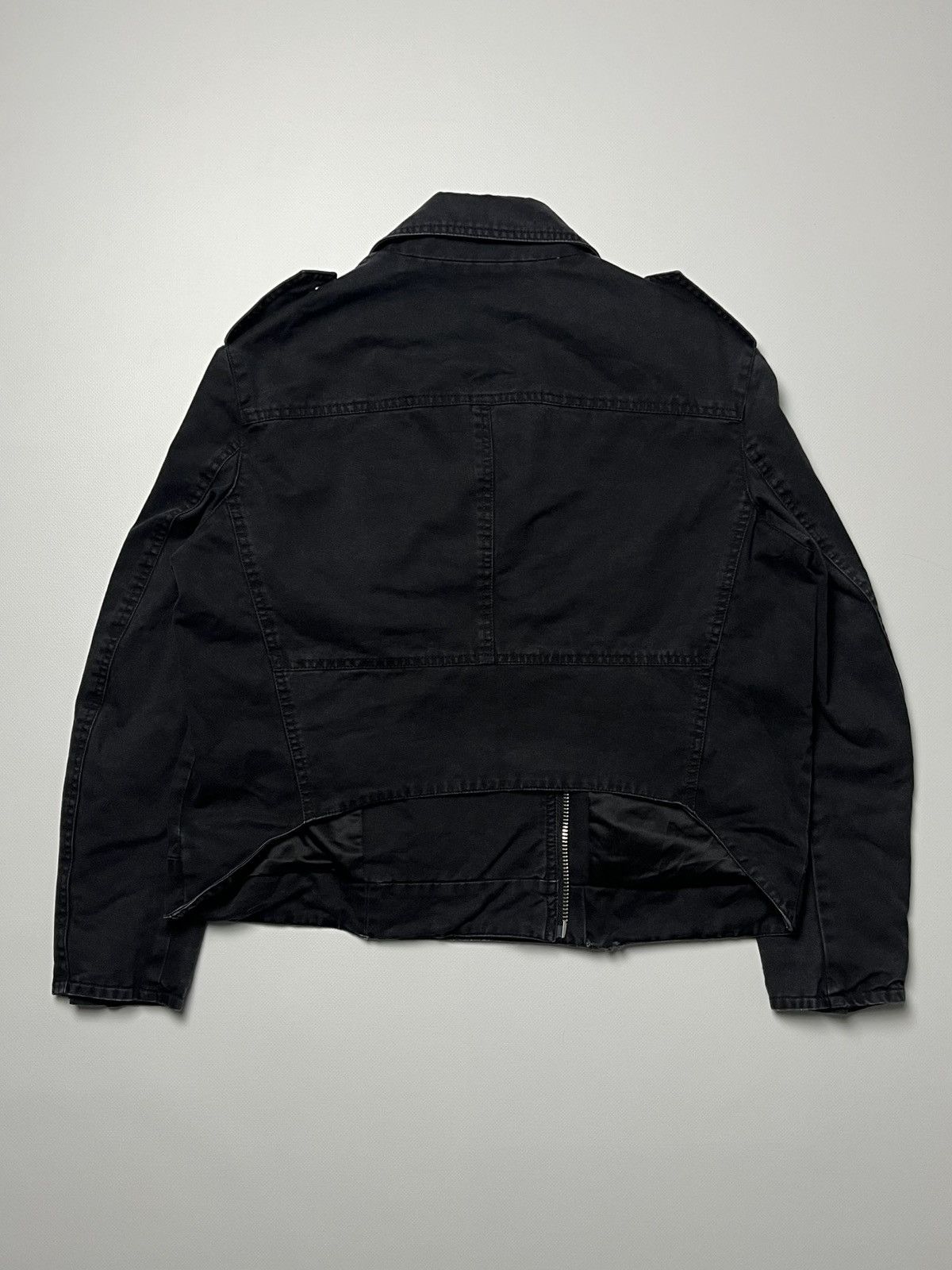 Acne Studios Vintage Acne Studios Black Biker Jacket faded Size M / US 6-8 / IT 42-44 - 5 Thumbnail