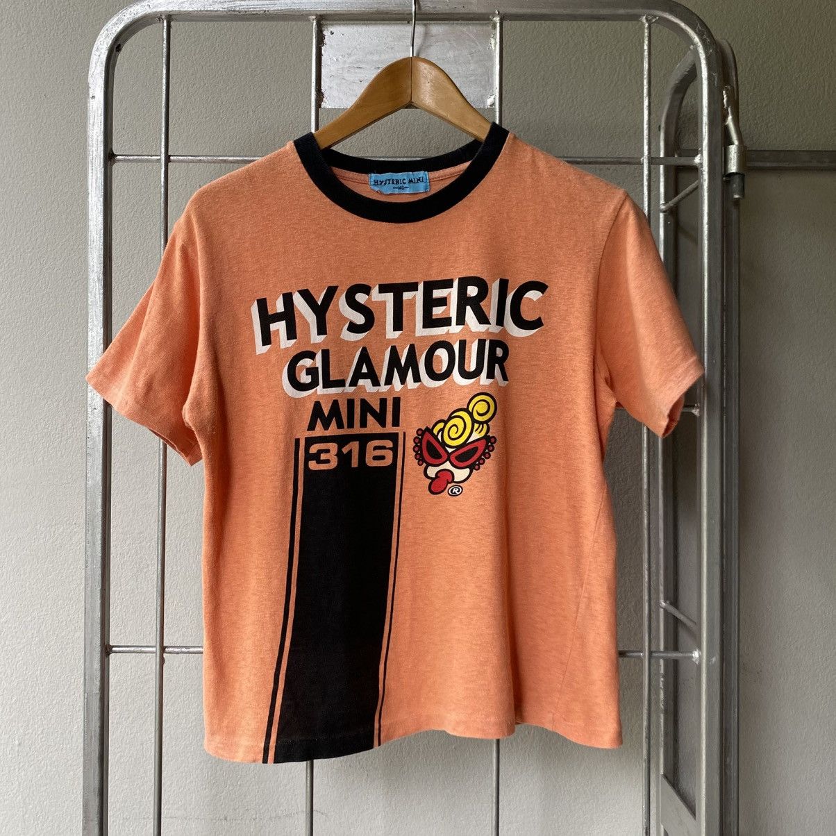 Hysteric Glamour Hysteric mini Y2K Kids Orange Logo Print T-Shirt Size S / US 4 / IT 40 - 1 Thumbnail