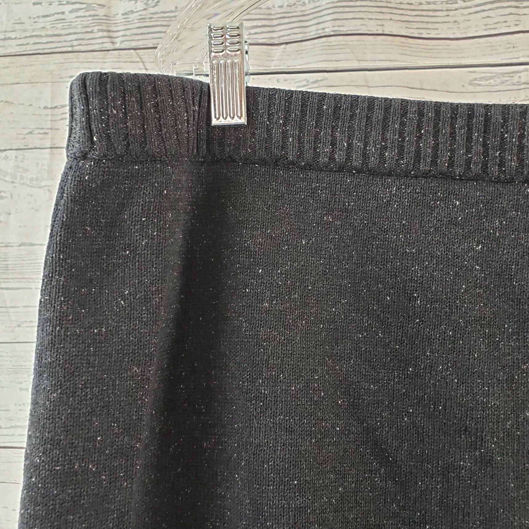 J. Jill J Jill Womens Knit Skirt XL Gray Silk Blend Pull On Short Straight & Pencil Vintage: No Size 40" / US 18 - 3 Thumbnail